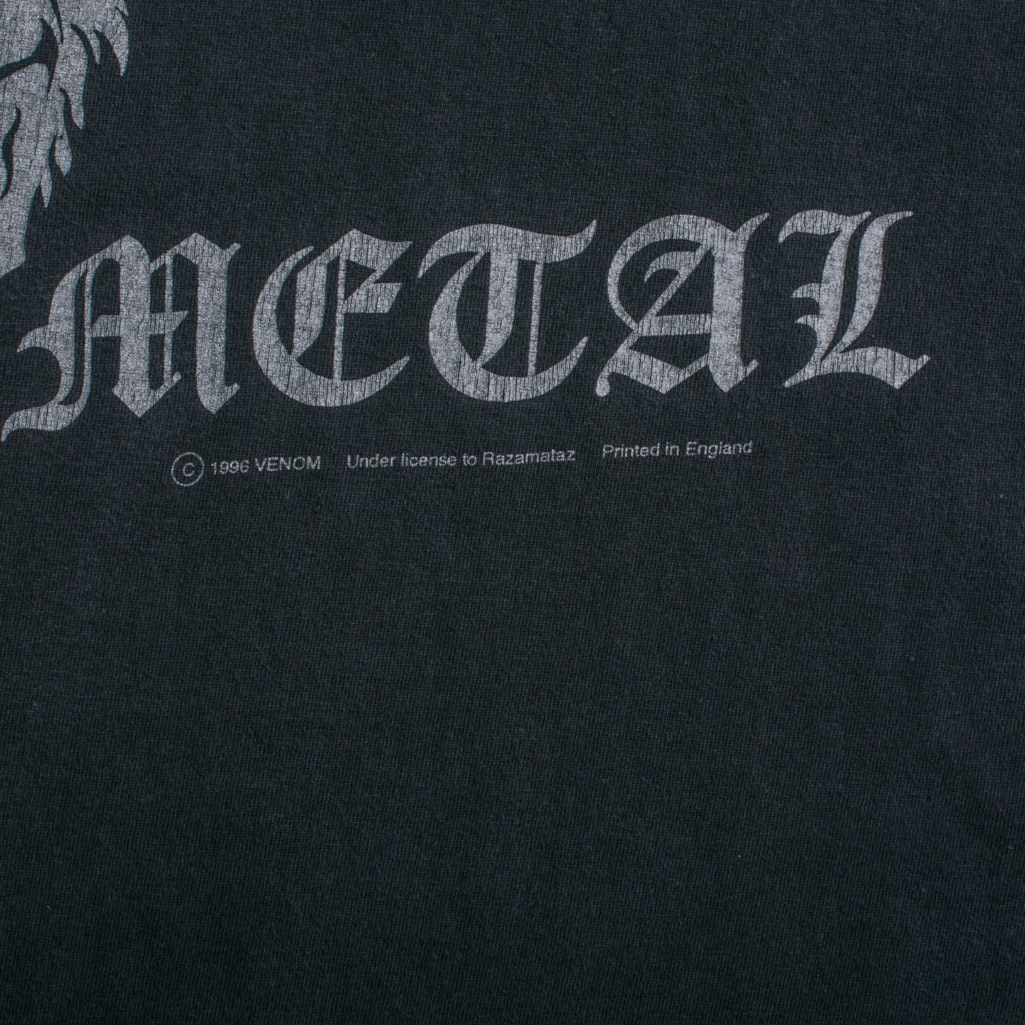 Vintage 1996 Venom Black Metal T-Shirt