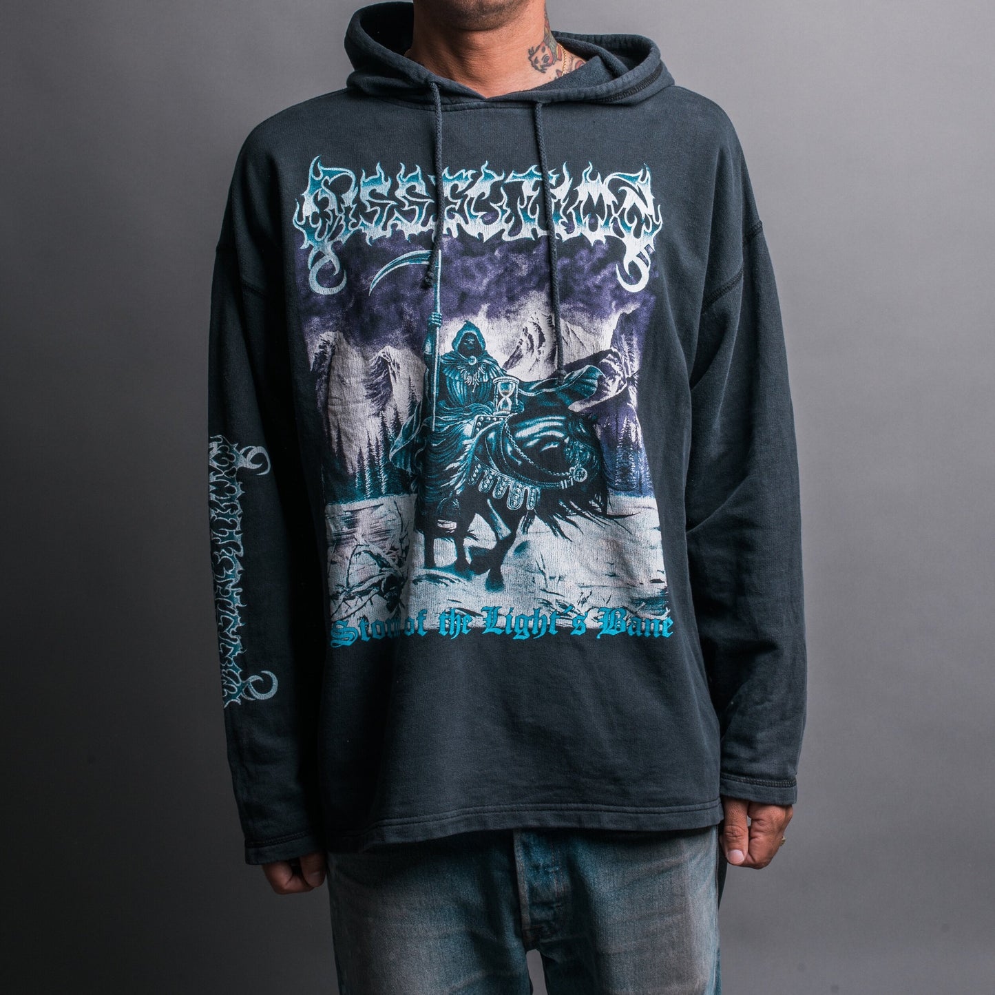 Vintage 90’s Dissection Storm Of The Light’s Bane Hooded Sweatshirt