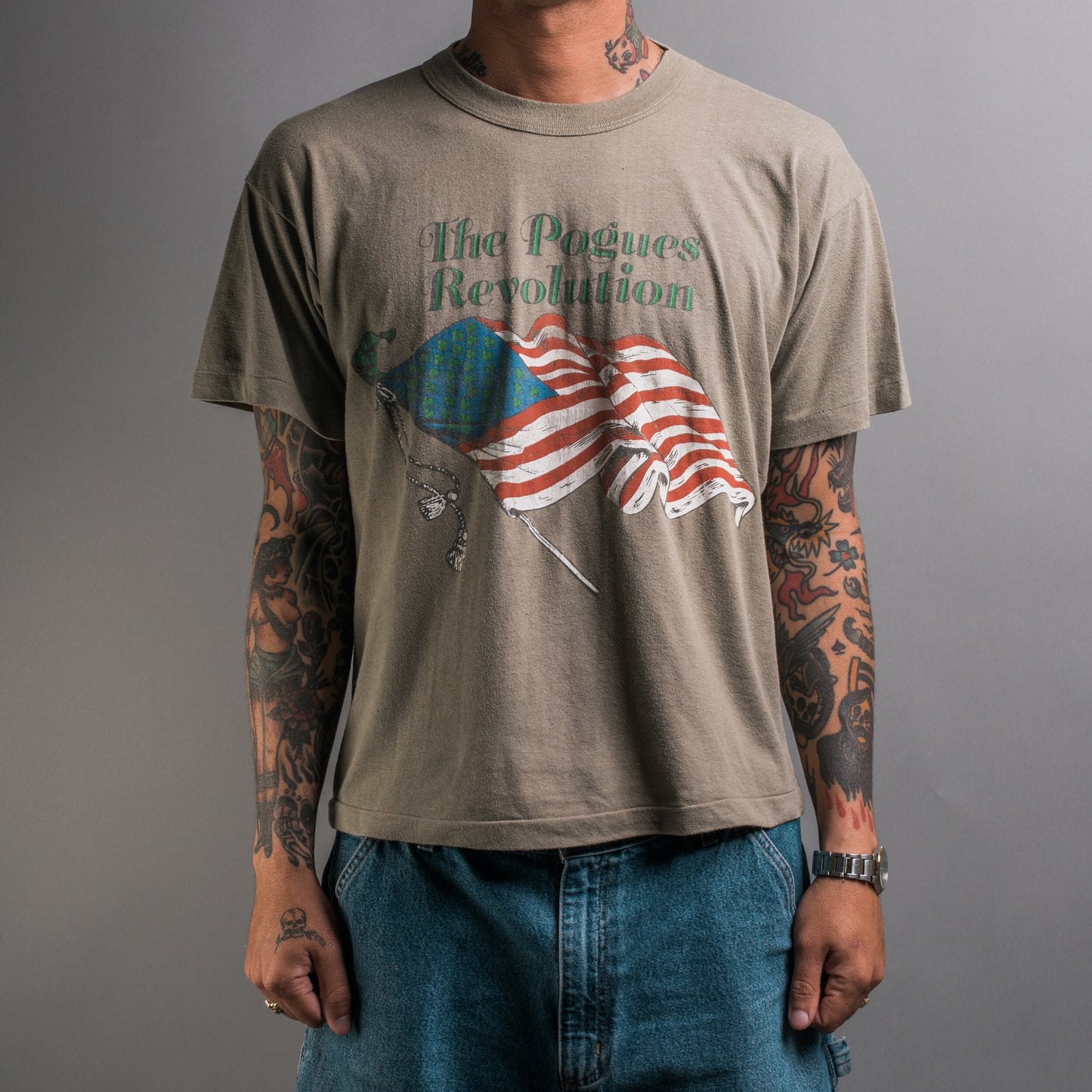Vintage 1988 The Pogues Revolution Tour T-Shirt