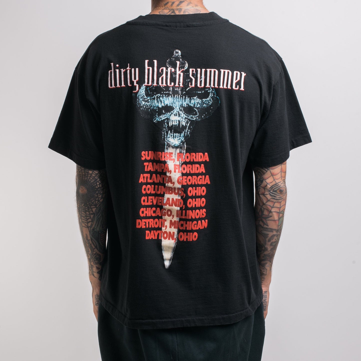 Vintage 1992 Danzig Dirty Black Summer Tour T-Shirt