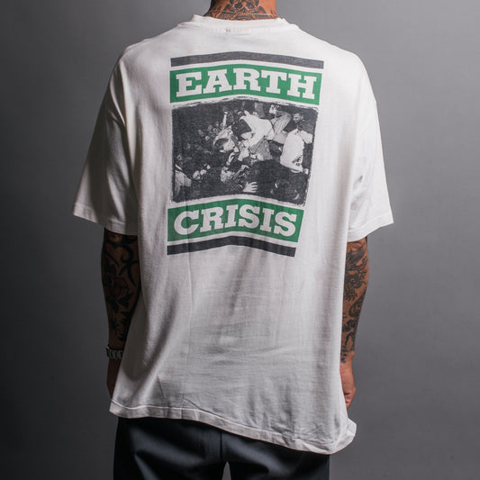 Vintage 90’s Earth Crisis Chain Of Strength Rip T-Shirt