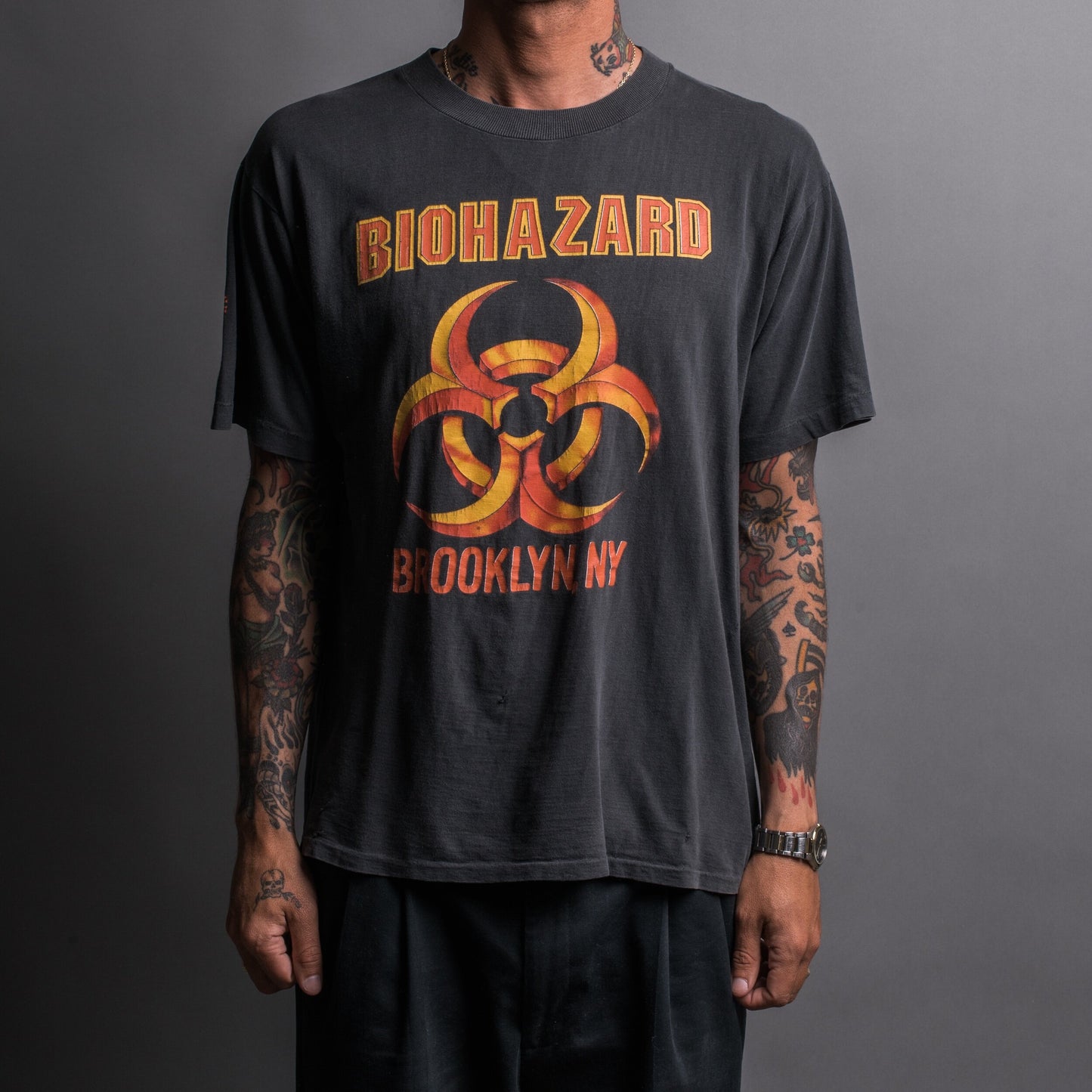 Vintage 1991 Biohazard Stomping The World Tour T-Shirt