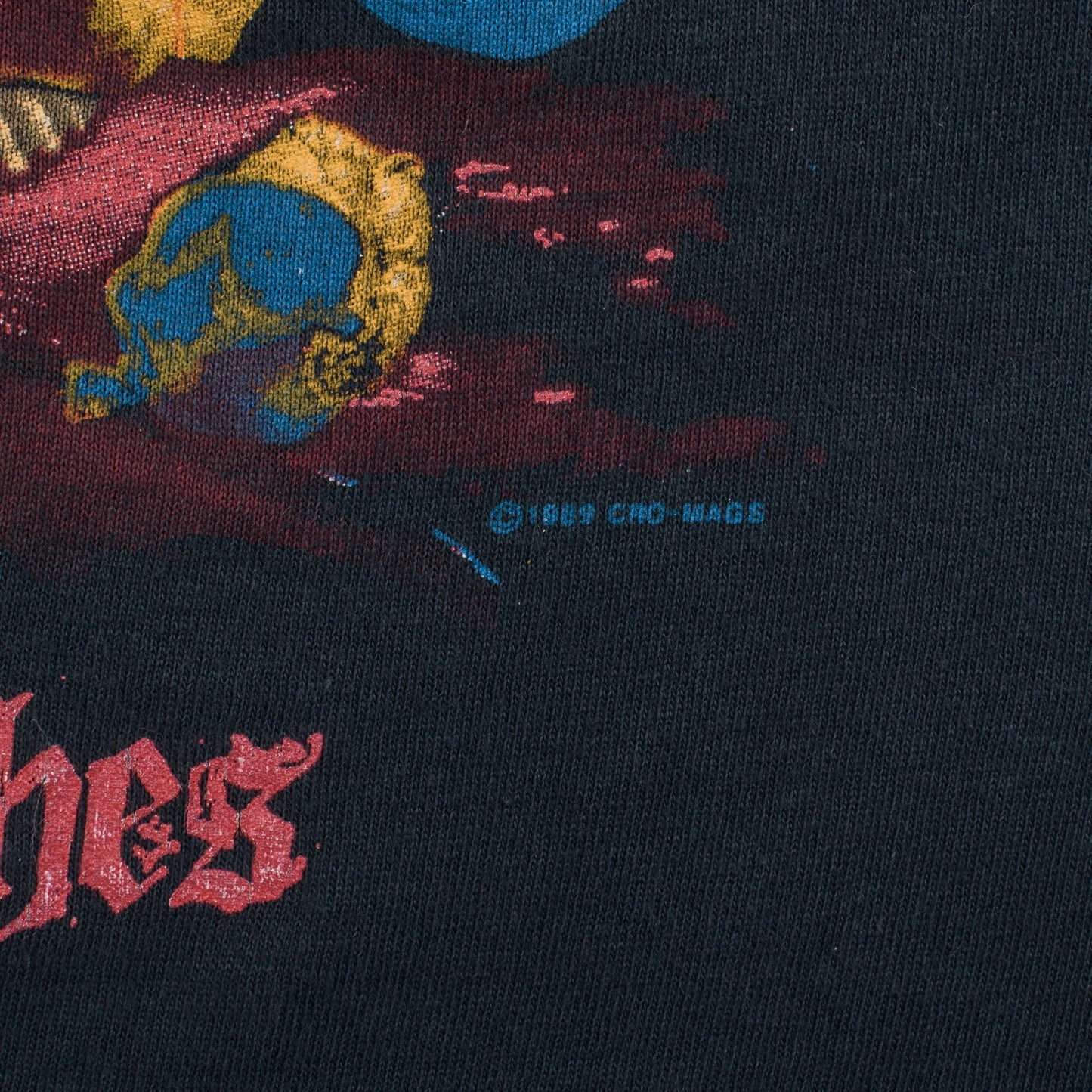 Vintage 1989 Cro-Mags Down But Not Out Tour T-Shirt