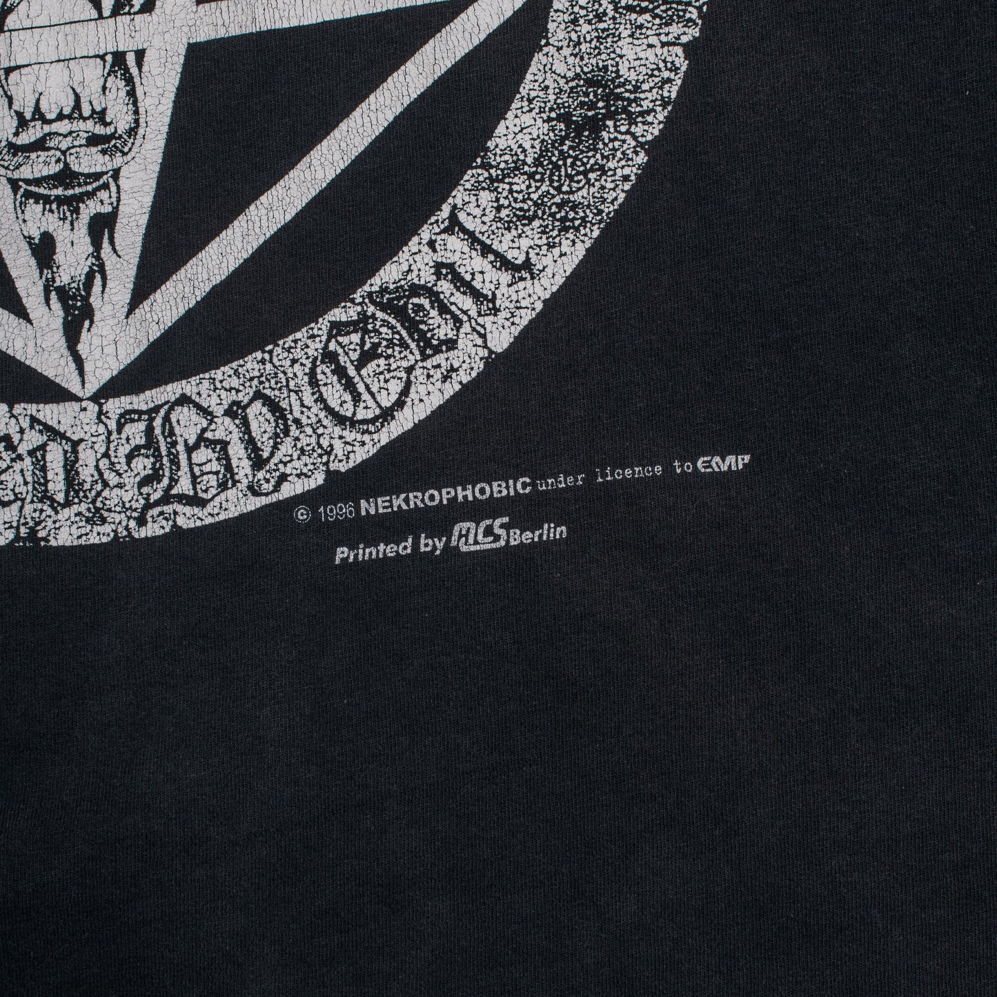 Vintage 1996 Necrophobic Spawned By Evil T-Shirt