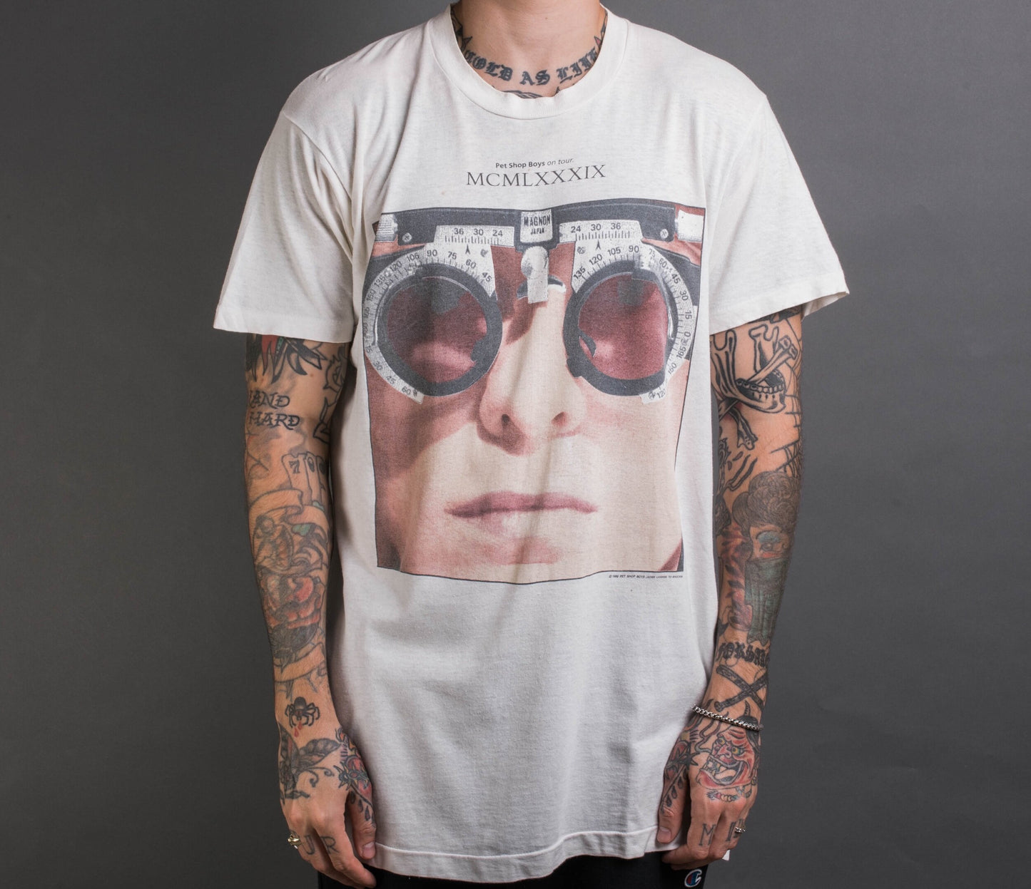 Vintage 1989 Pet Shop Boys MCMLXXXIX Tour T-Shirt