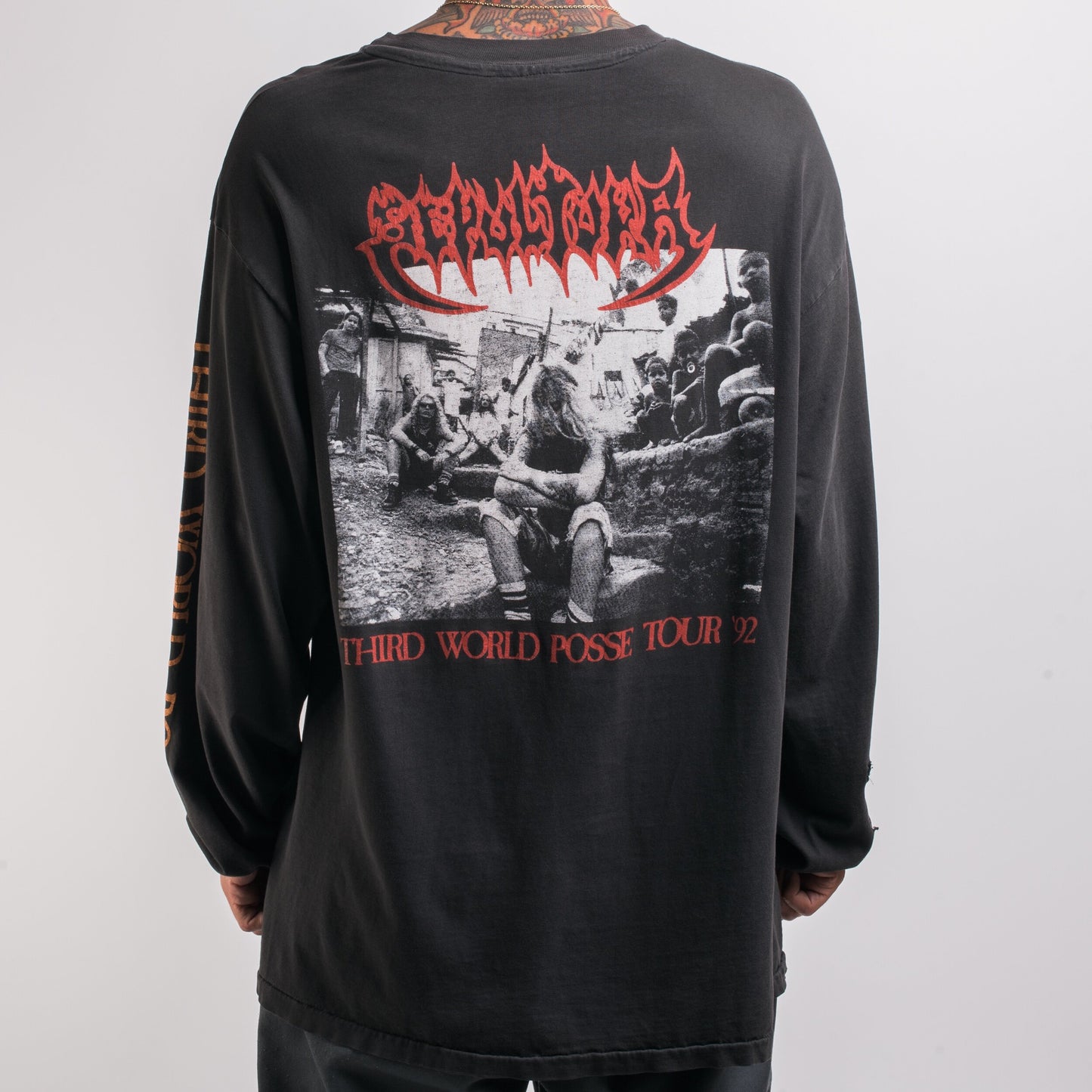 Vintage 1992 Sepultura Third World Posse Tour Longsleeve