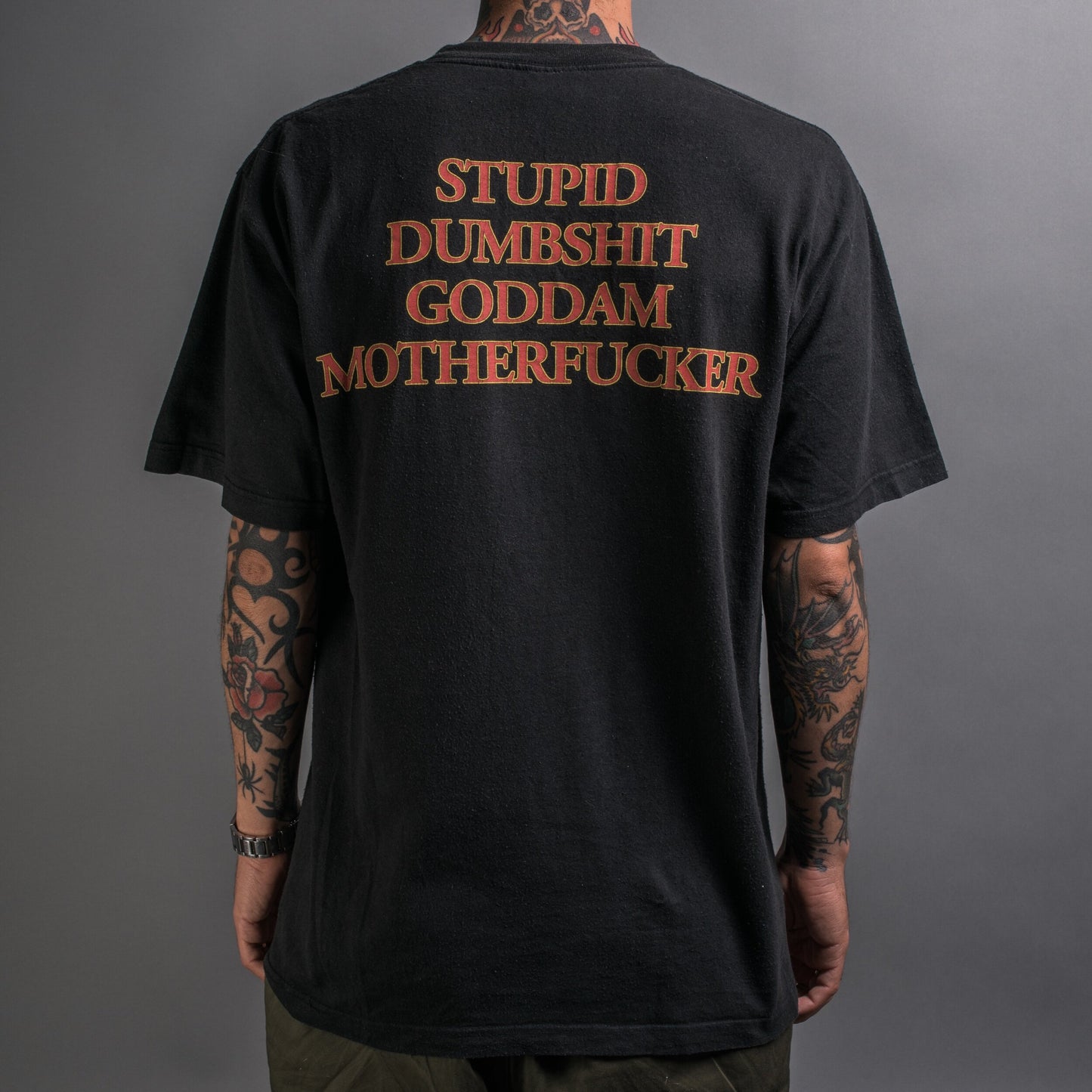 Vintage 1998 The Offspring Stupid Dumbshit Goddam Motherfucker T-Shirt