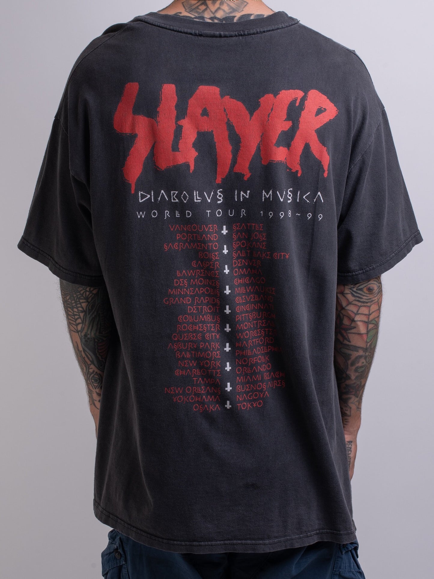 Vintage 1999 Slayer Diabolus in Musica Tour T-Shirt