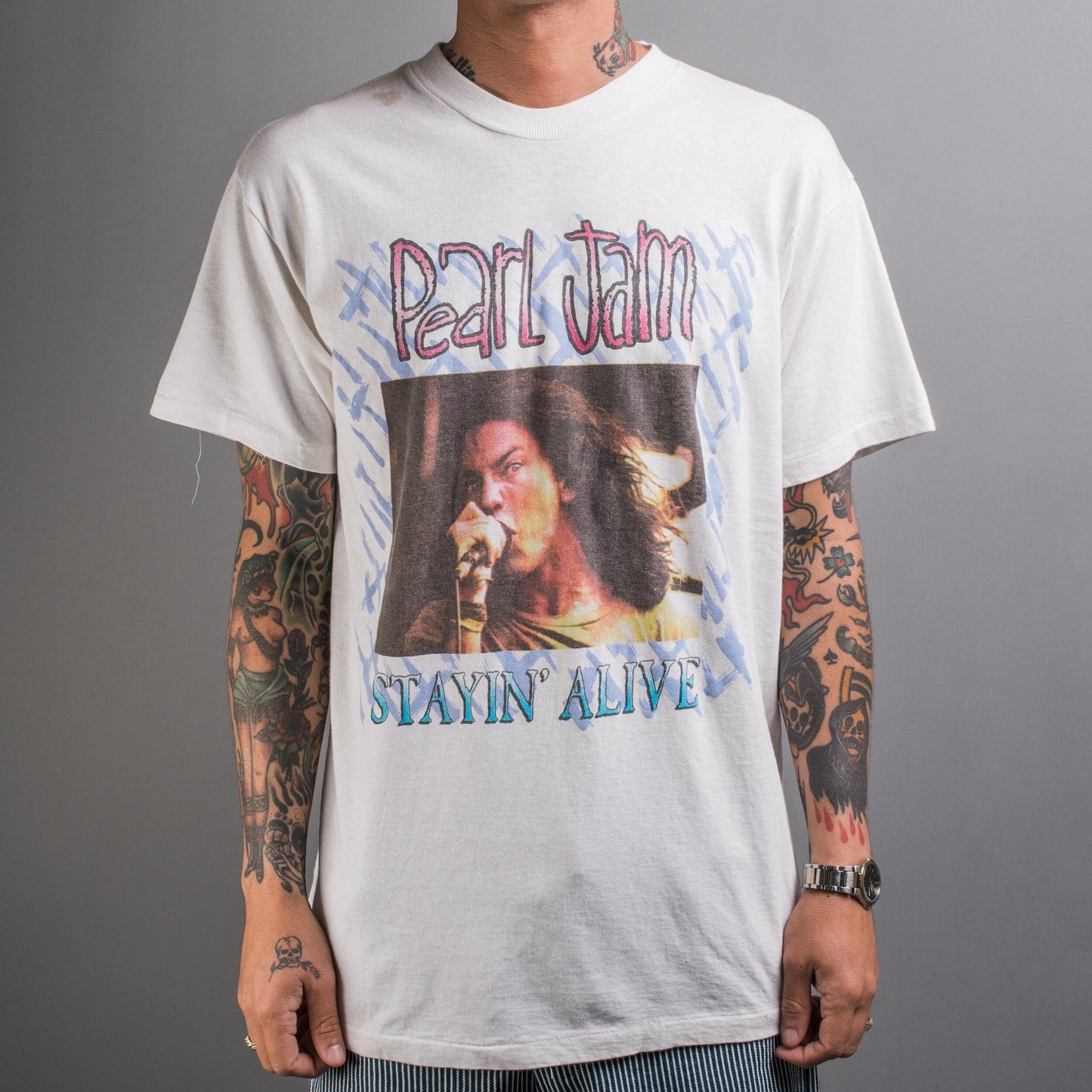 Vintage 1996 Pearl Jam Stayin’ Alive Tour T-Shirt