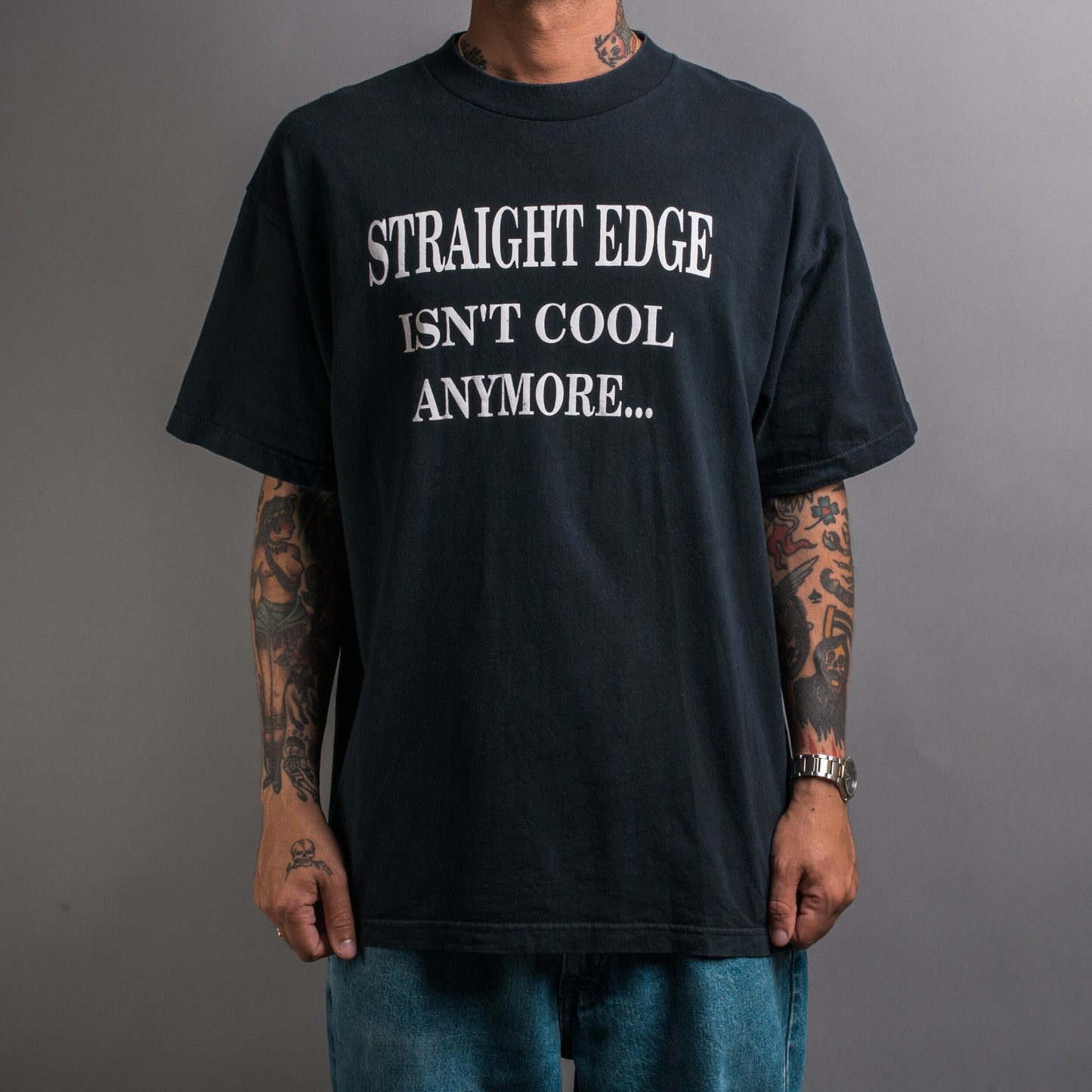 Vintage 90’s Outspoken Straight Edge Is Not Cool Anymore T-Shirt