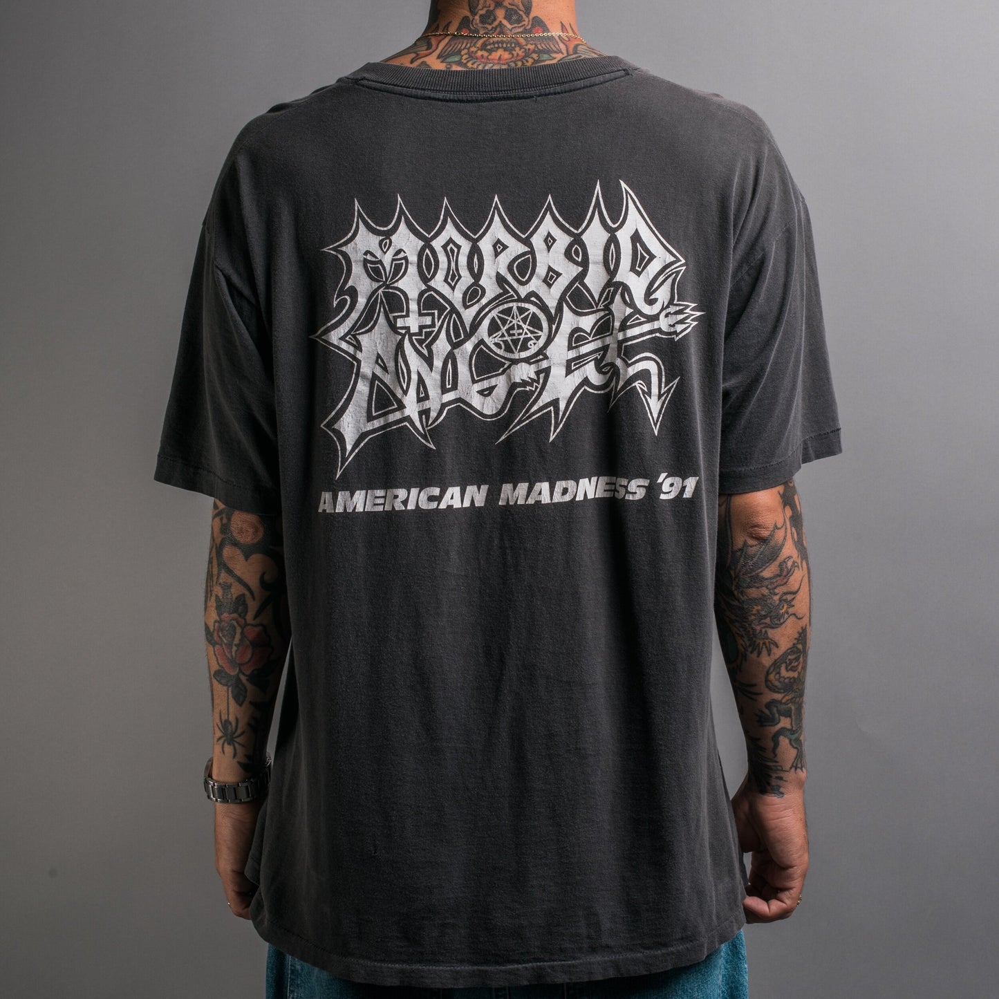 Vintage 1991 Morbid Angel Altars Of Madness Tour T-Shirt