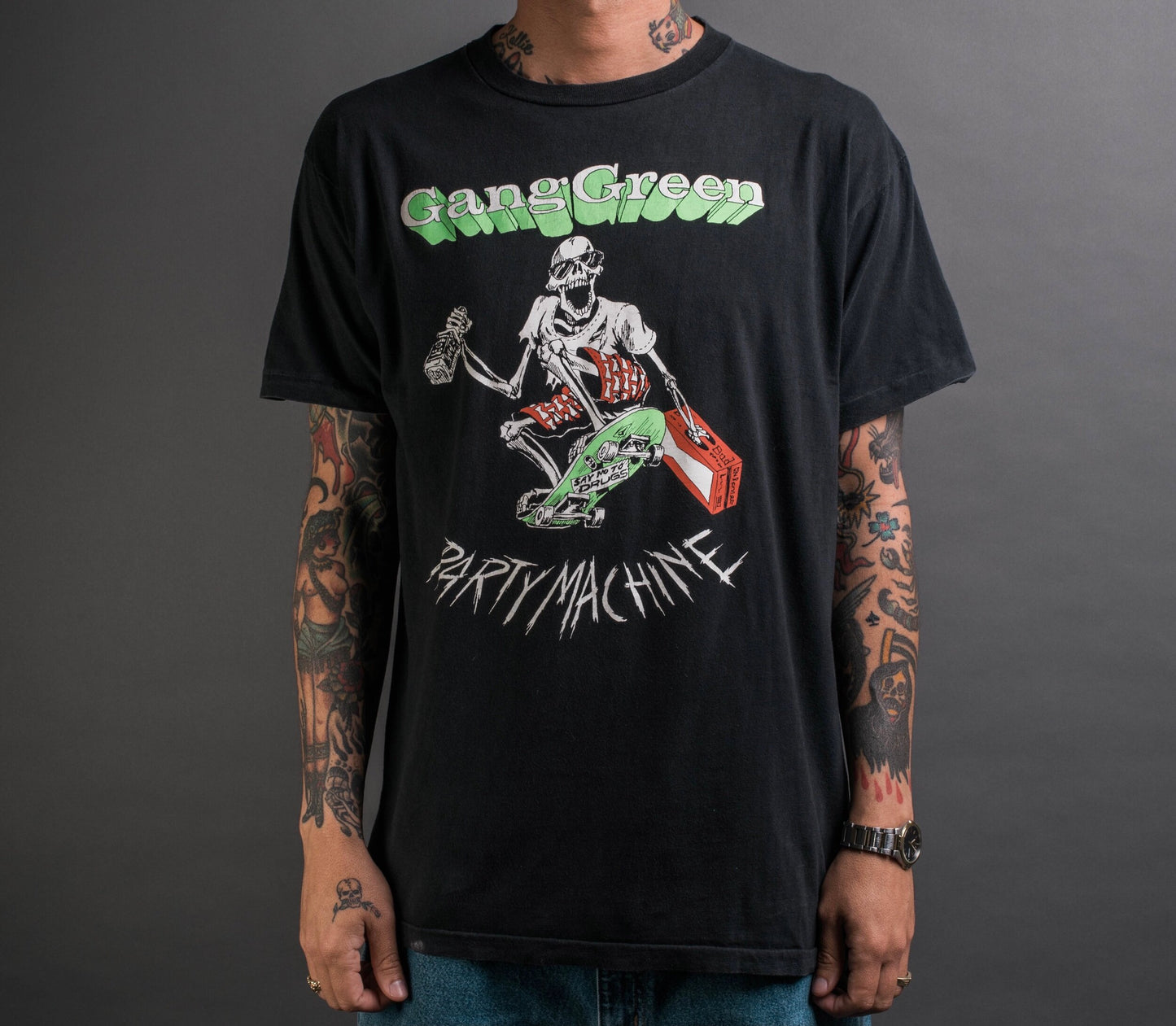 Vintage 1990 Gang Green Party Machine Tour T-Shirt