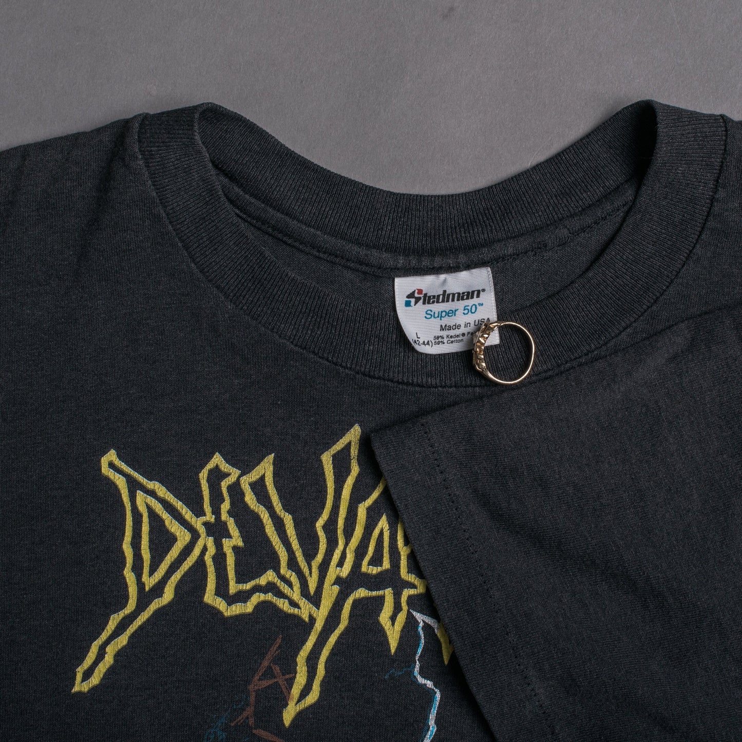 Vintage 1990 Devastation Signs Of Life Tour T-Shirt