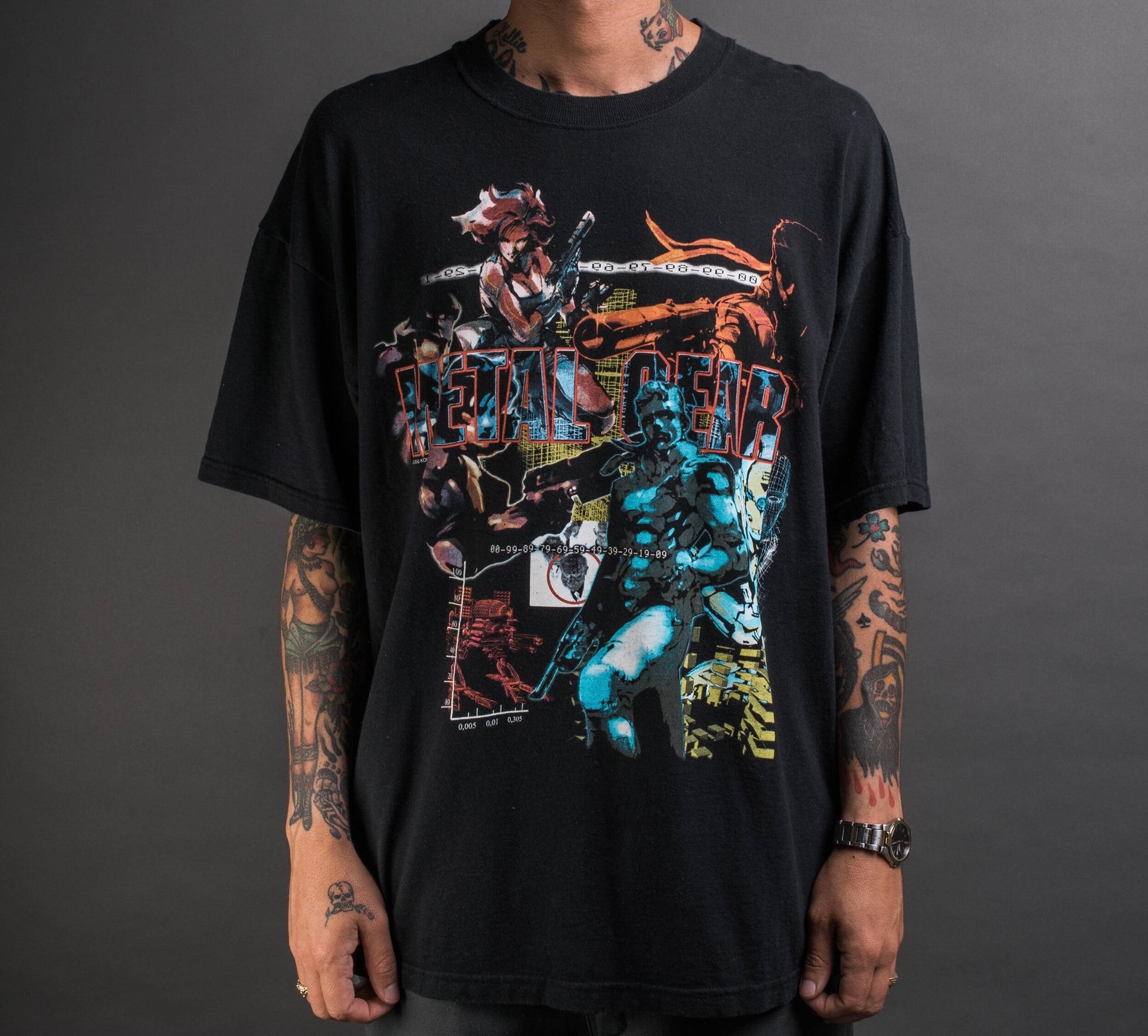metal gear shirt Vintage 2000 Metal Gear Solid T-Shirt