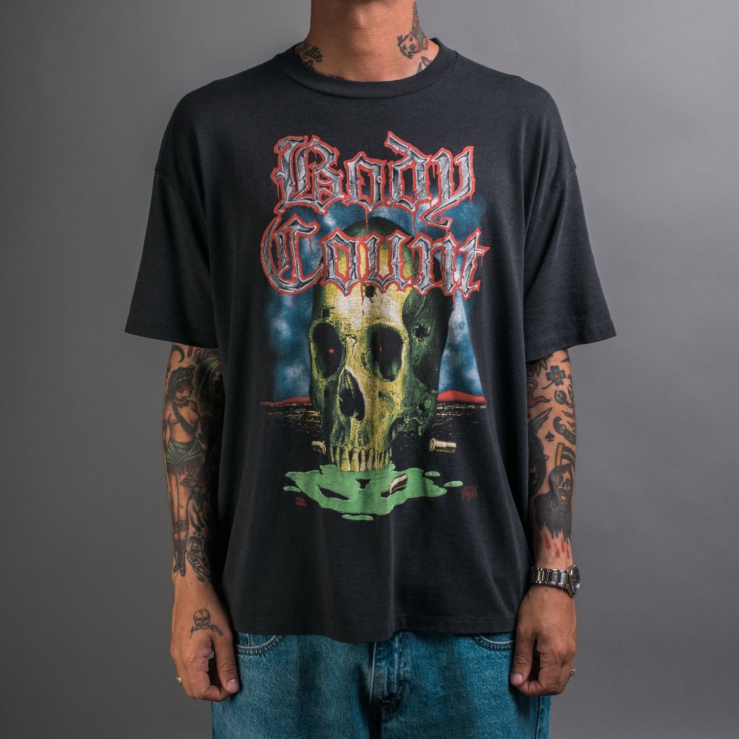 Vintage 1992 Body Count Melt Your Brain T-Shirt