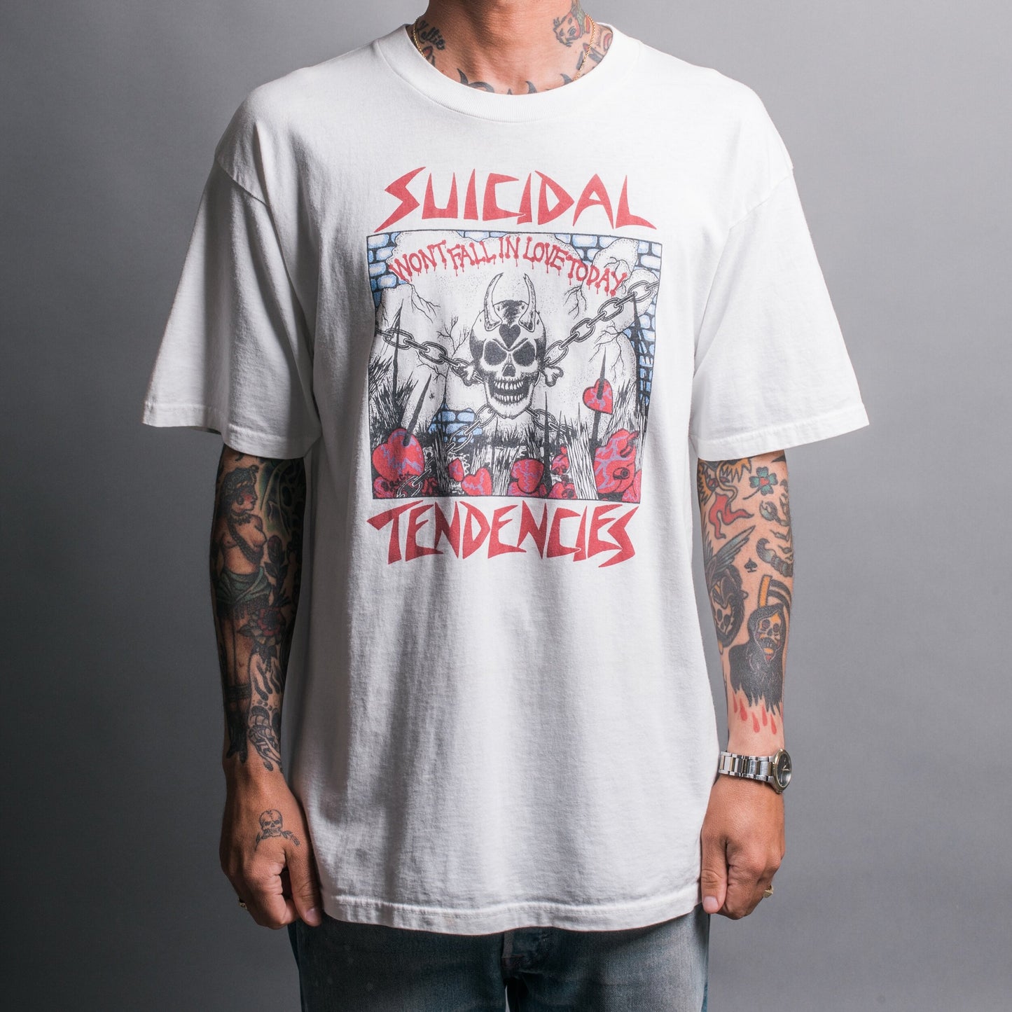 Vintage 90’s Suicidal Tendencies Won’t Fall In Love Today T-Shirt