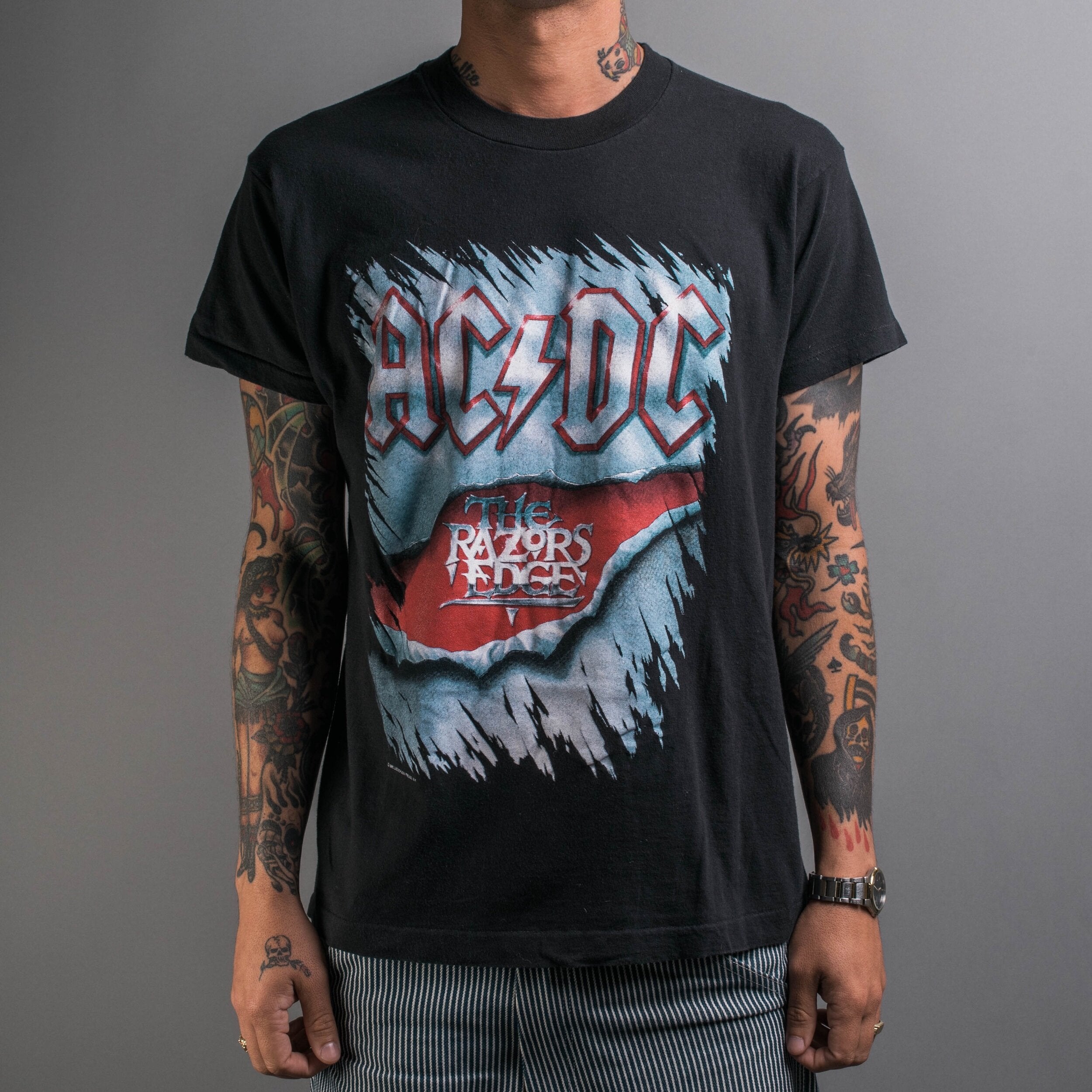 Vintage 1990 AC/DC The Razor Age Tour T-Shirt – Mills Vintage USA