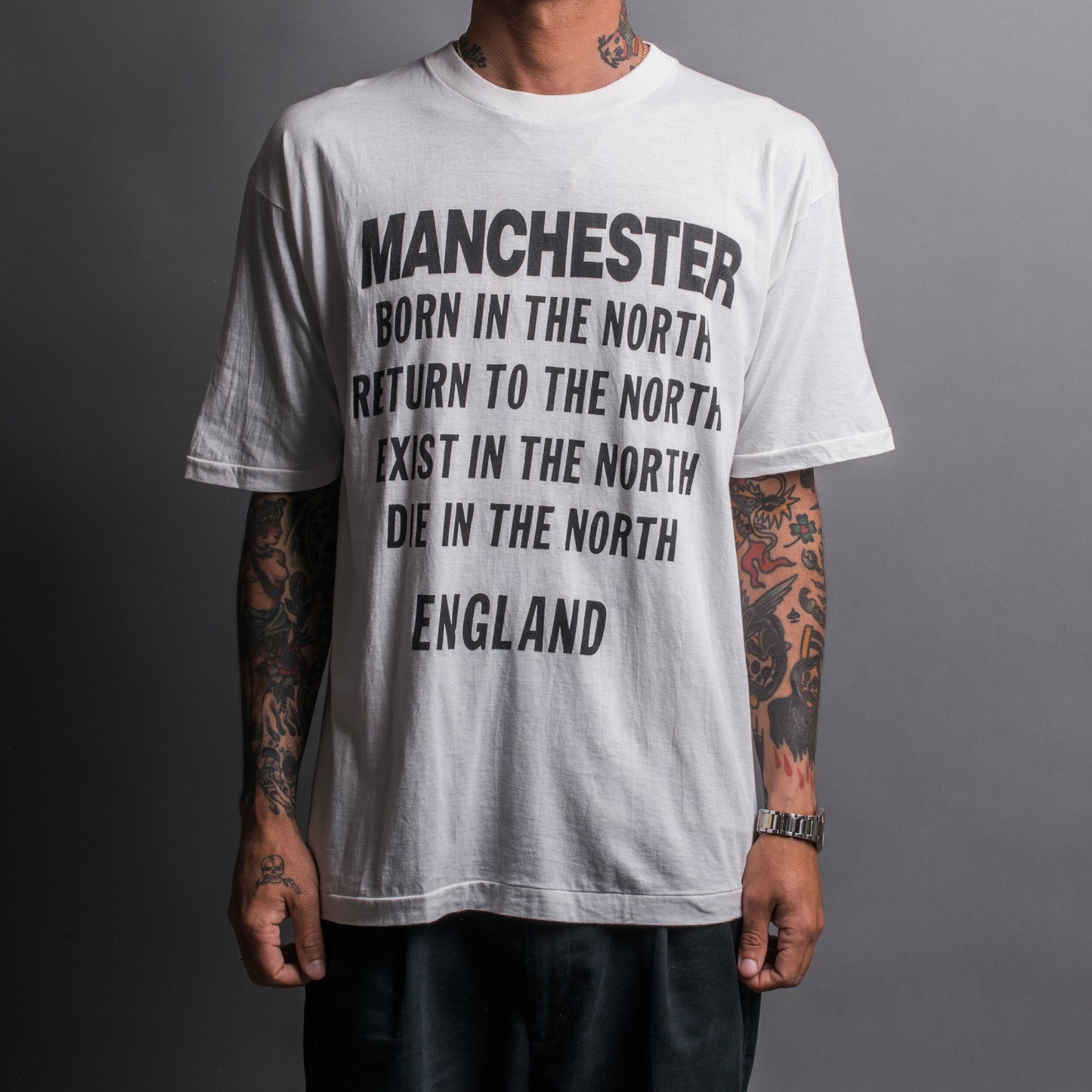 Vintage 80’s Manchester Born In The North T-Shirt