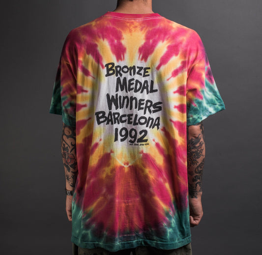 Vintage 1992 Lithuania Tie Dye T-Shirt