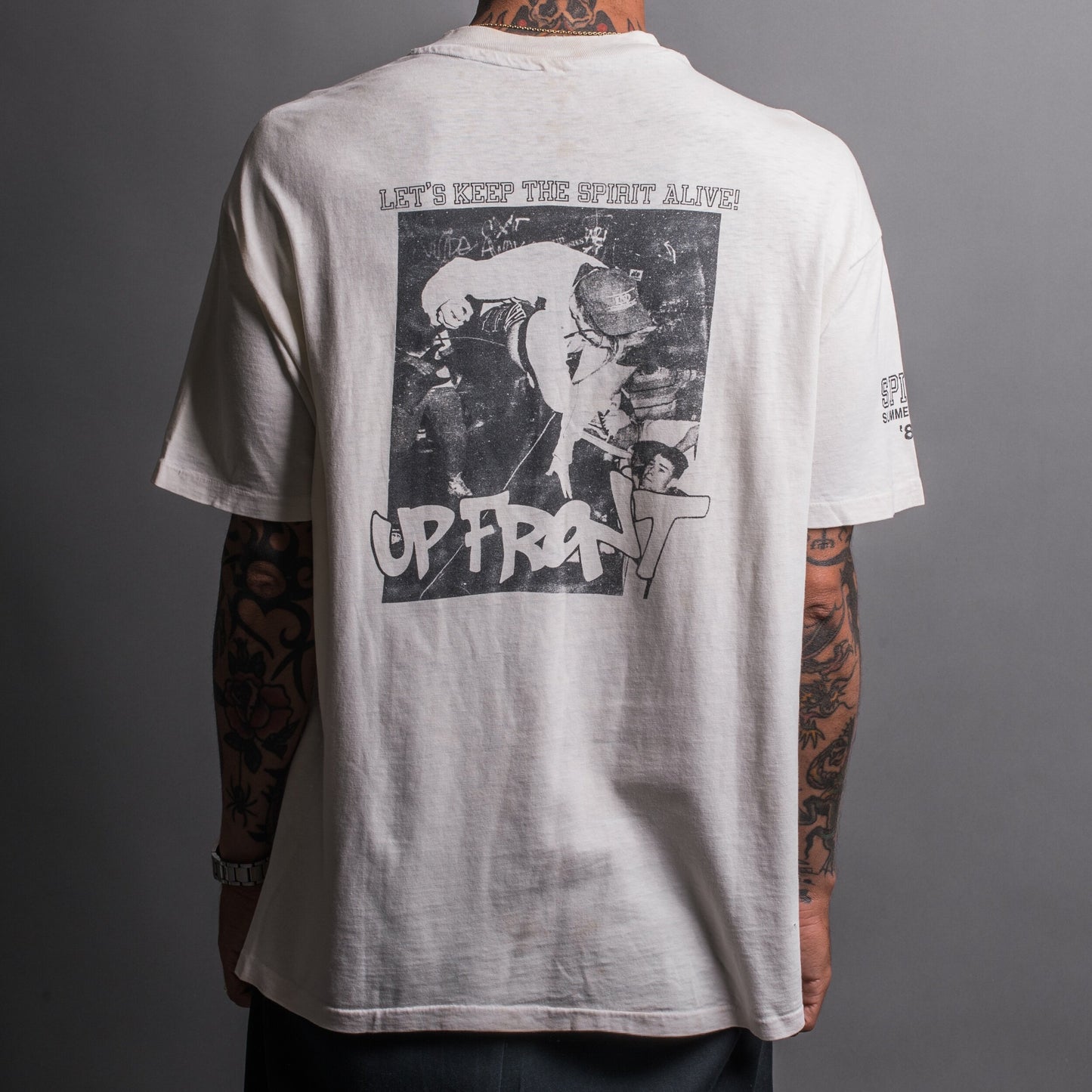 Vintage 1988 Up Front Spirit Summer Tour T-Shirt