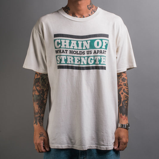 Vintage 90’s Chain Of Strength What Holds Us Apart T-Shirt