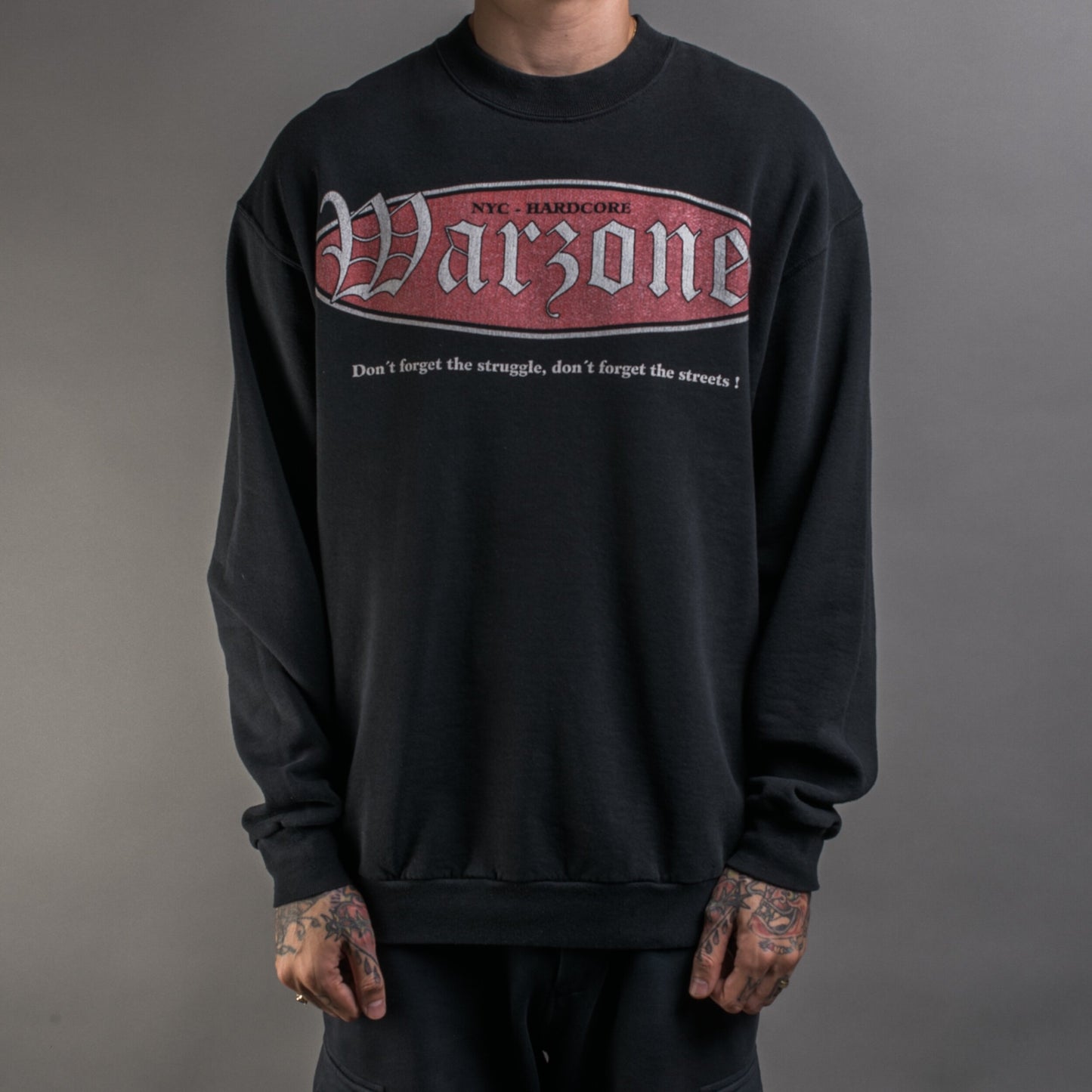 Vintage 90’s Warzone Don’t Forget The Struggle Don’t forget The Streets Sweatshirt