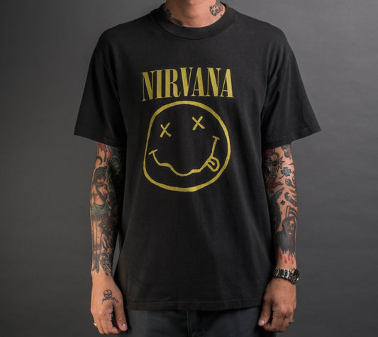 Vintage 90’s Nirvana Smiley Face T-Shirt