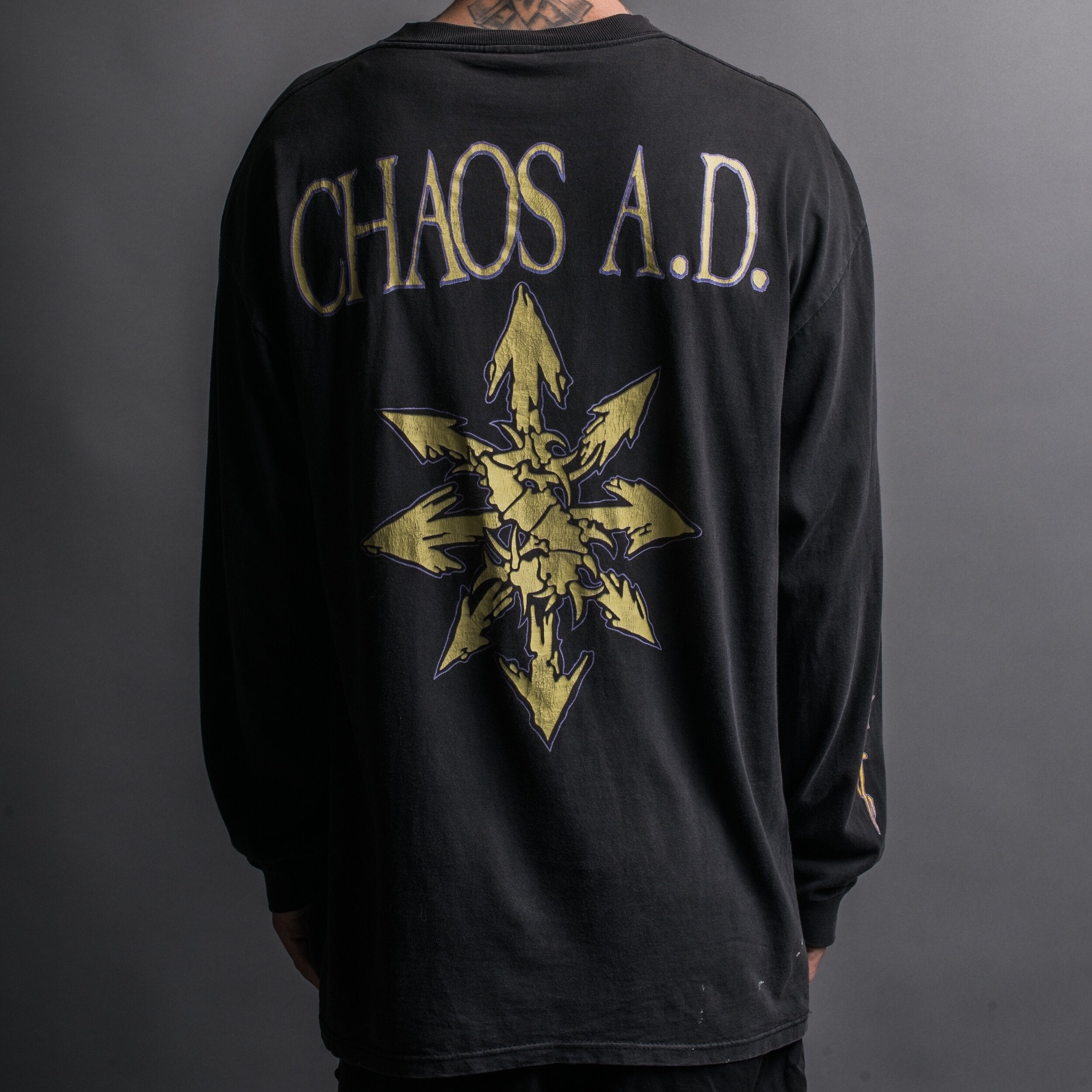 Vintage 1993 Sepultura Chaos AD Longsleeve – Mills Vintage USA Vintage 1993 Sepultura Chaos AD Longsleeve – Mills Vintage USA