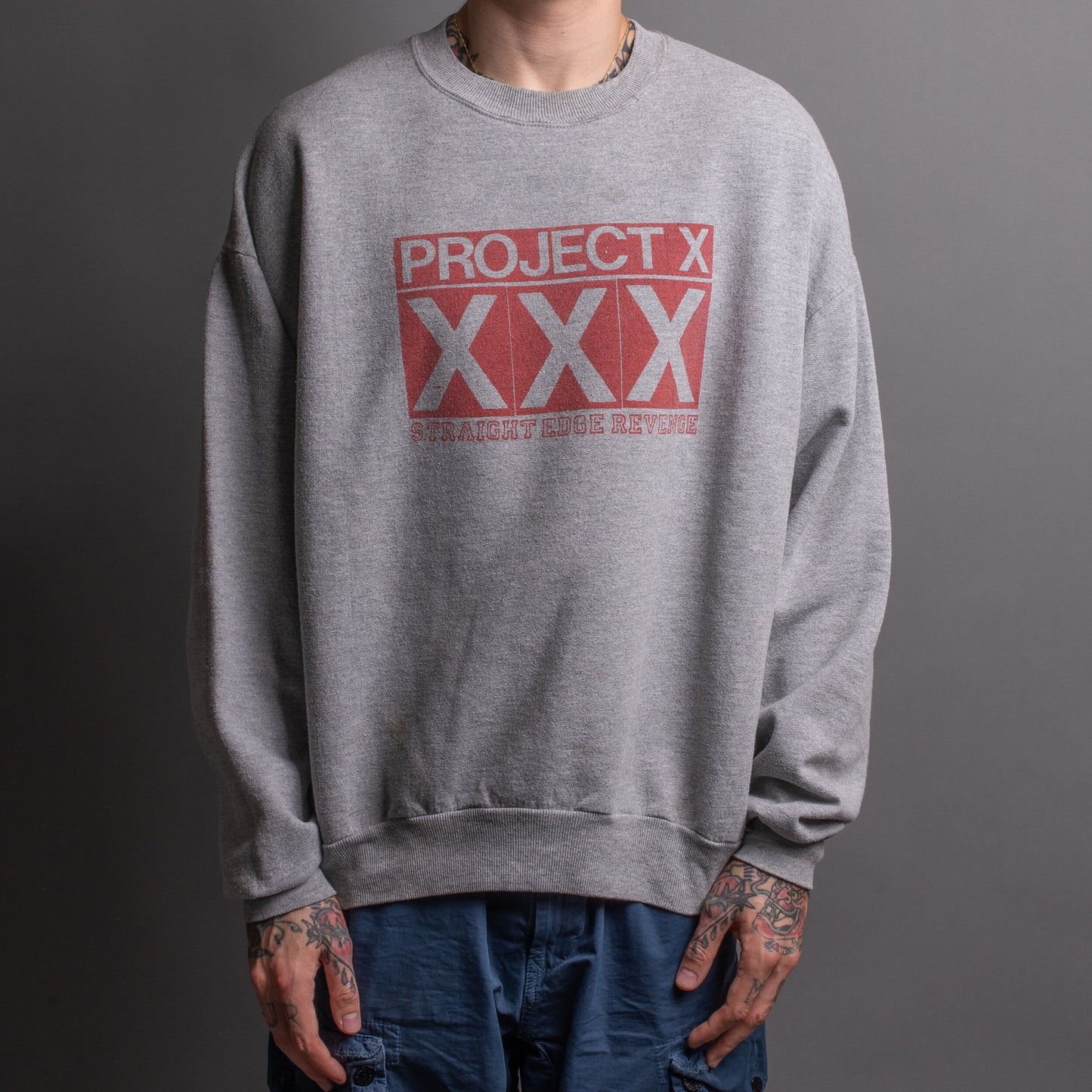 Vintage 90’s Project X Straight Edge Revenge Boot Sweatshirt