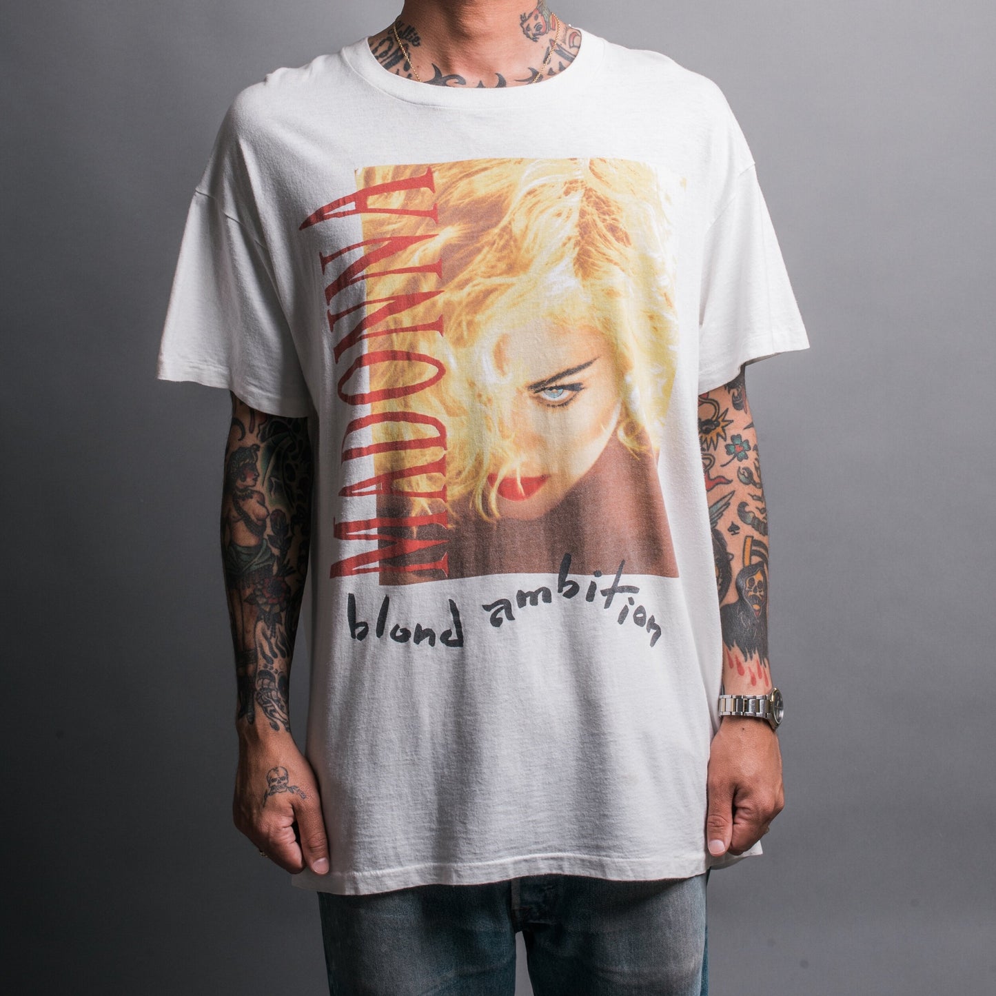 Vintage 1990 Madonna Blonde Ambition T-Shirt