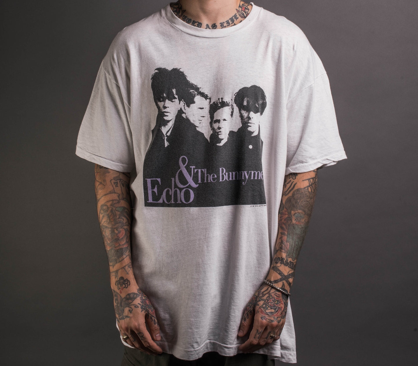 Vintage 1987 Echo and the Bunnymen The Game Tour T-Shirt