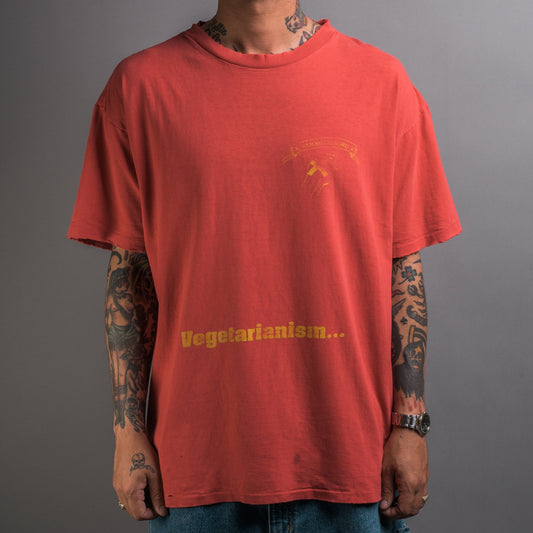Vintage 90’s Smorgasbord Records Vegeterianism T-Shirt