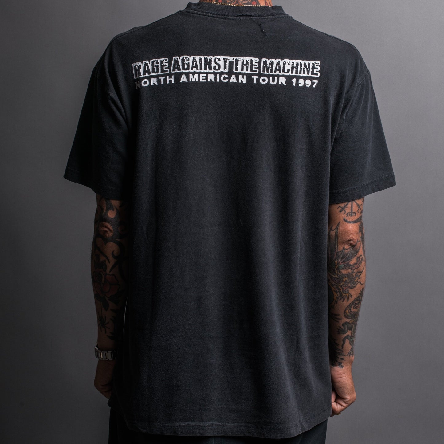 Vintage 1997 Rage Against The Machine Who Laughs Last Tour T-Shirt
