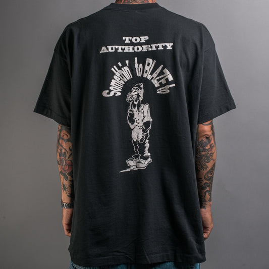 Vintage 90’s Top Authority Somethin’ To Blaze To T-Shirt