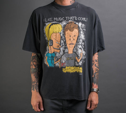 Vintage 1994 Beavis And Butthead I Like Music That’s Cool T-Shirt