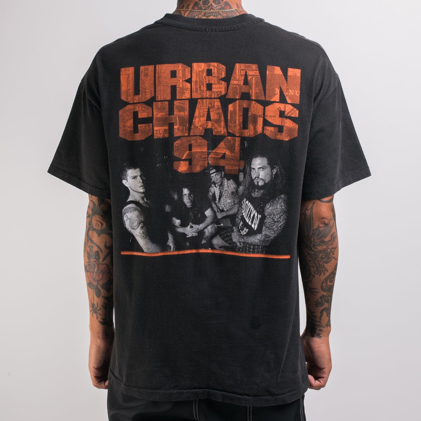 Vintage 1994 Biohazard Urban Chaos T-Shirt