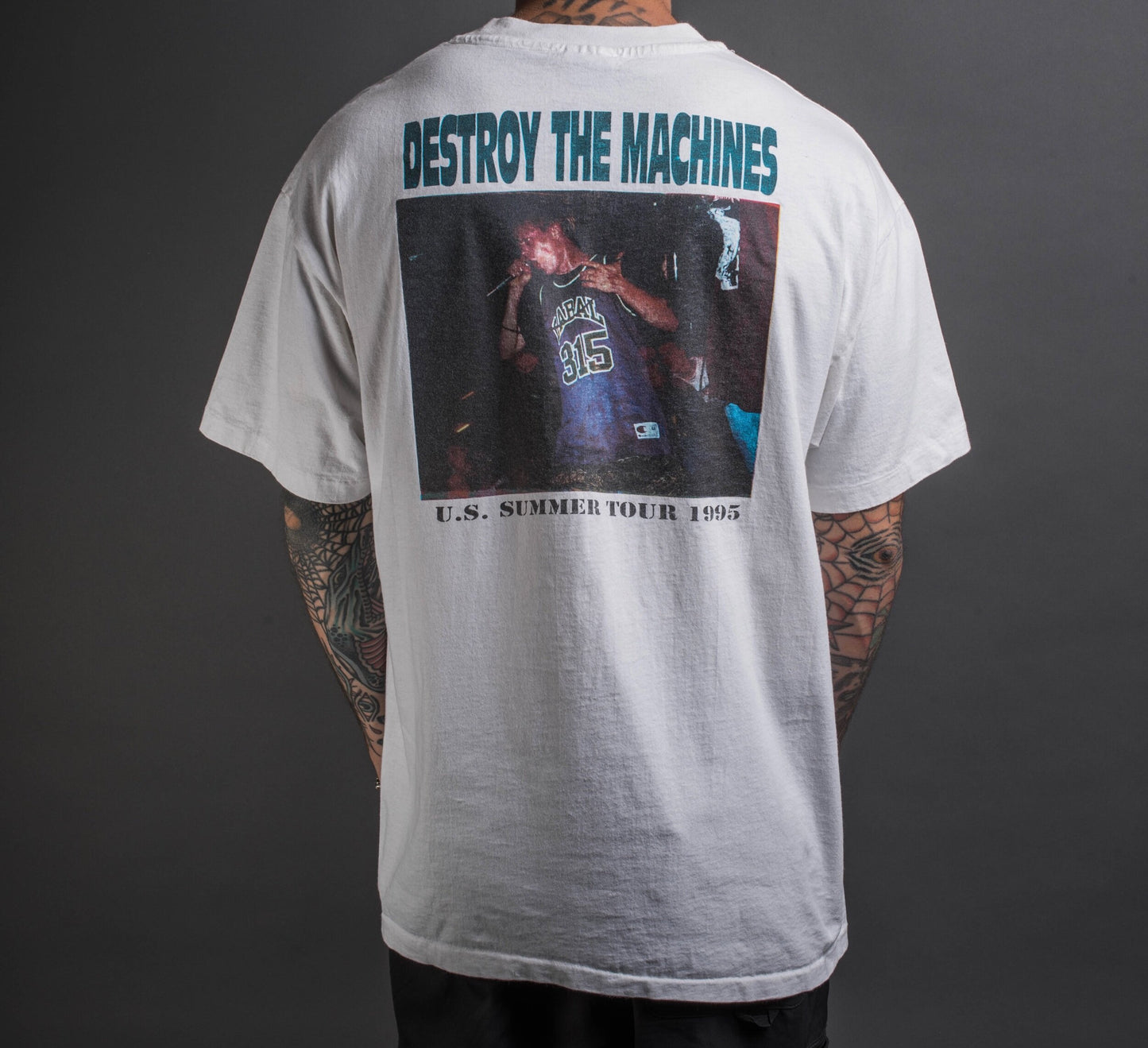 Vintage 1995 Earth Crisis Destroy the Machines Tour T-Shirt