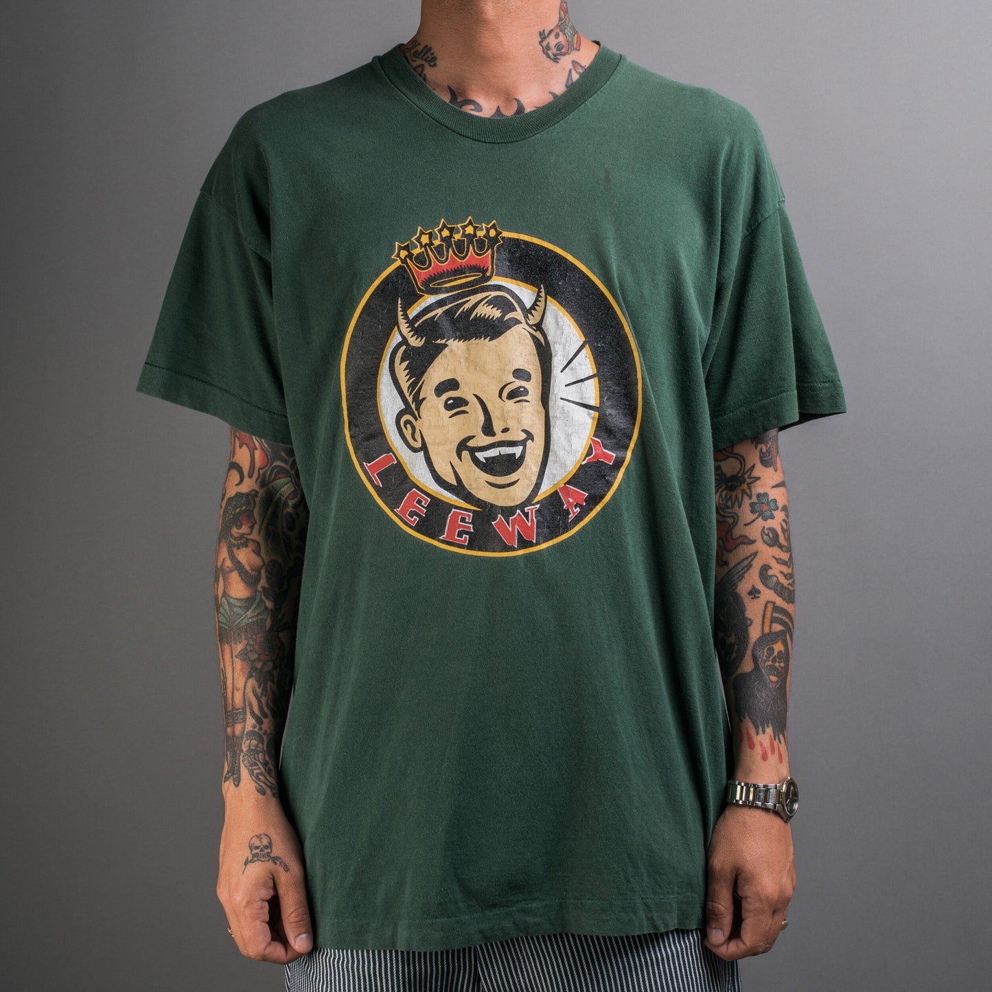 Vintage 1994 Leeway Adult Crush Tour T-Shirt