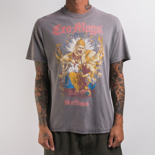 Vintage 1989 Cro-Mags Down But Not Out Tour T-Shirt