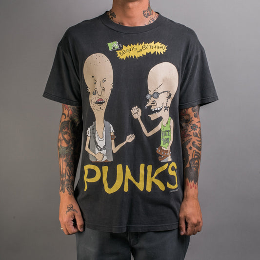 Vintage 1995 Beavis And Butthead Punks T-Shirt