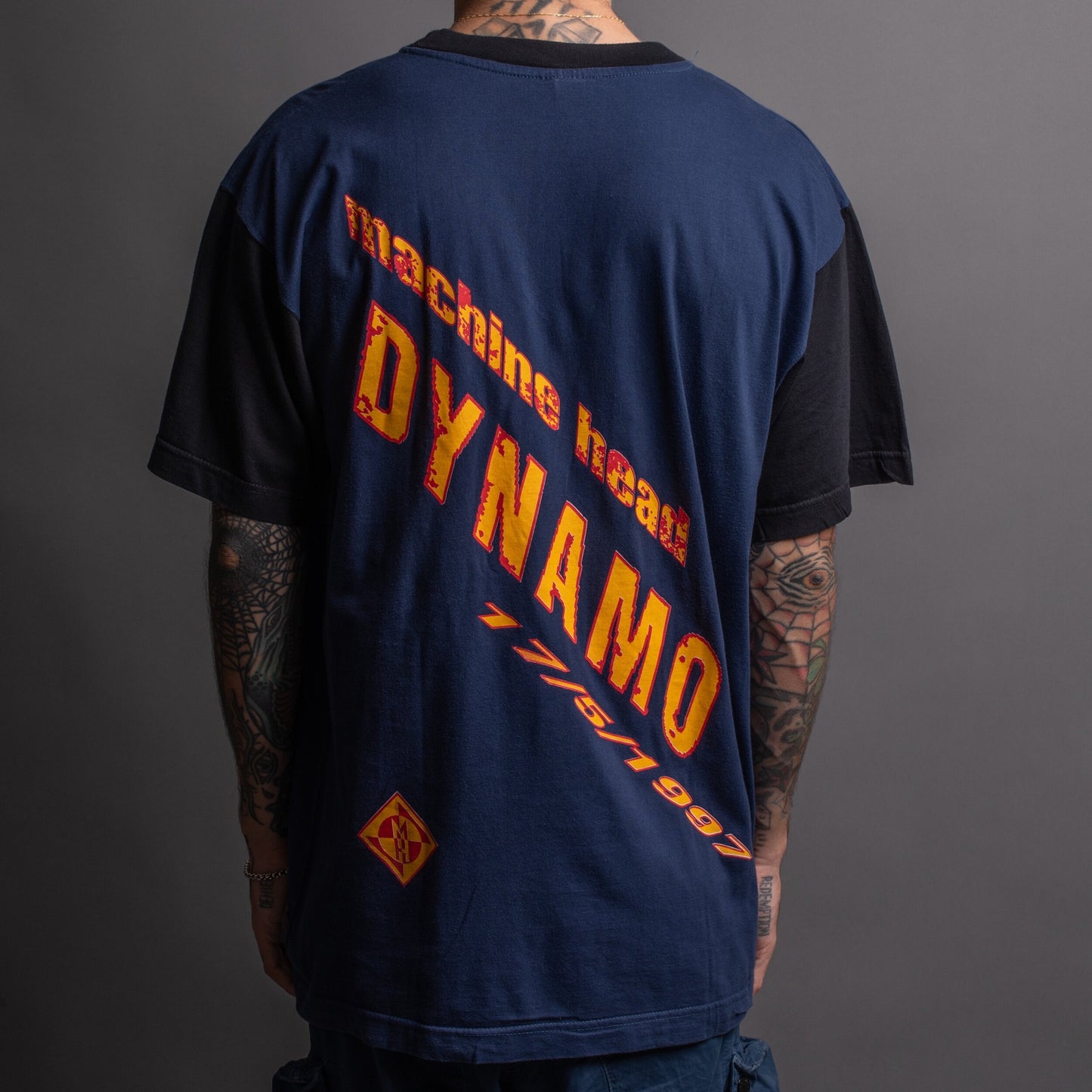 Vintage 1997 Machine Head Dynamo Fest Two Tone T-Shirt