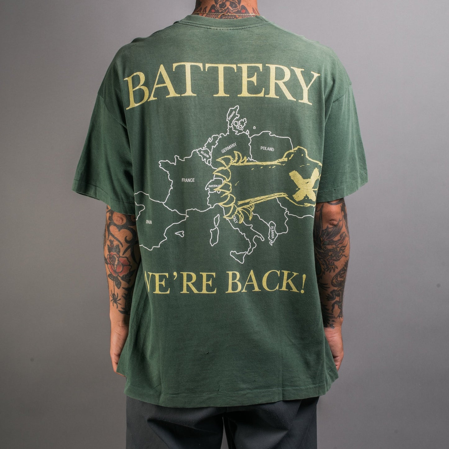 Vintage 90’s Battery We’re Back Euro Tour T-Shirt