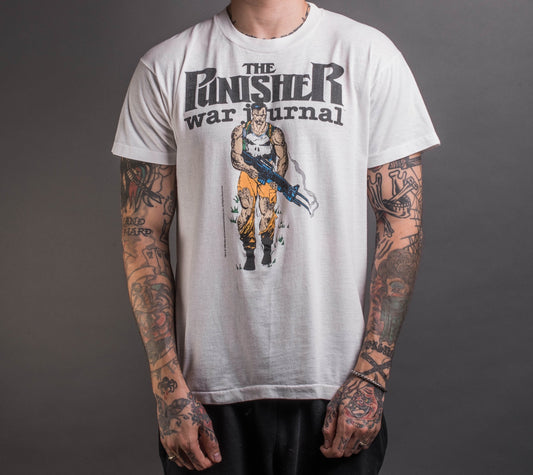 Vintage 1989 Punisher War Journal Marvel T-Shirt