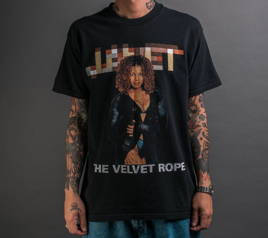 Vintage 1998 Janet Jackson The Velvet Rope Tour T-Shirt