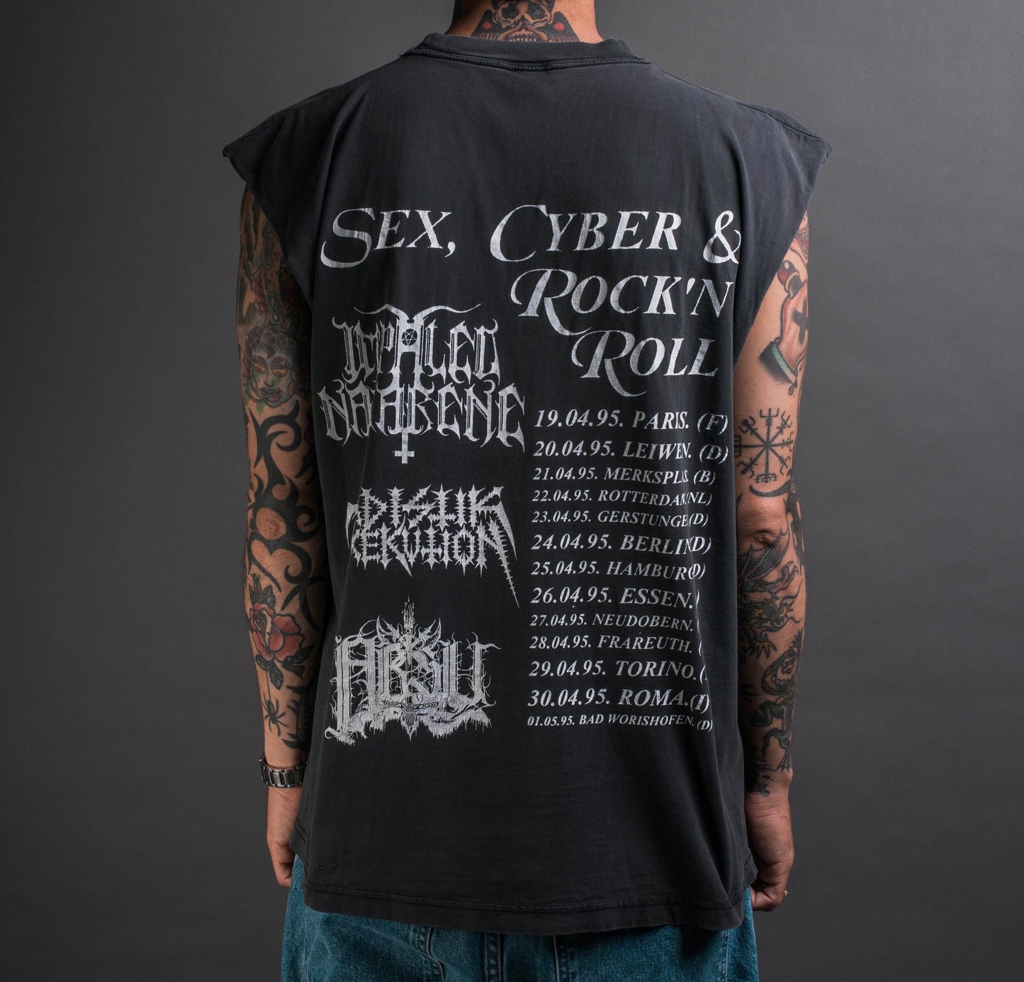 Vintage 1995 Sex, Cyber & Rock ‘N Roll Tour T-Shirt