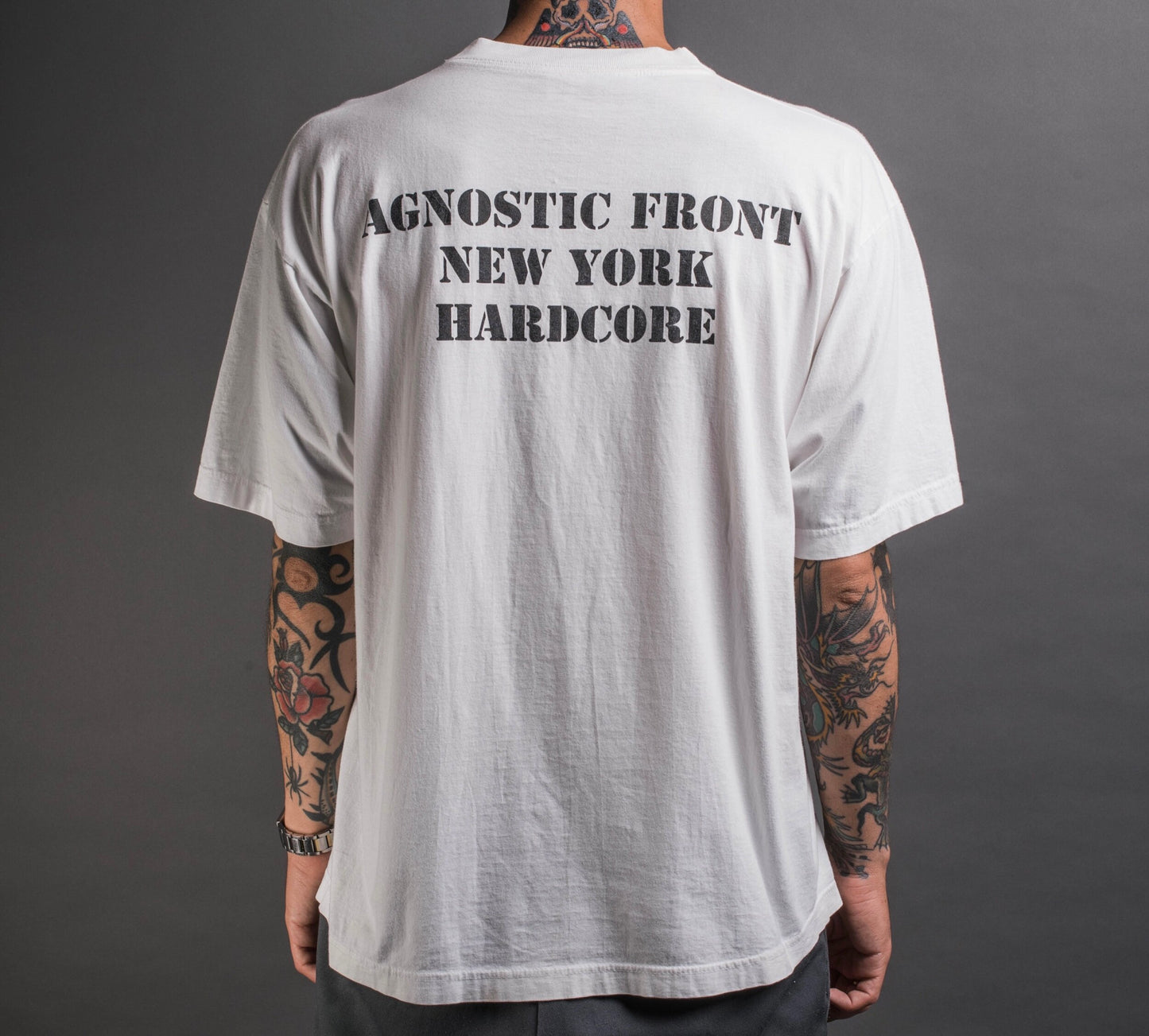 Vintage 1996 Agnostic Front Cause For Alarm T-Shirt