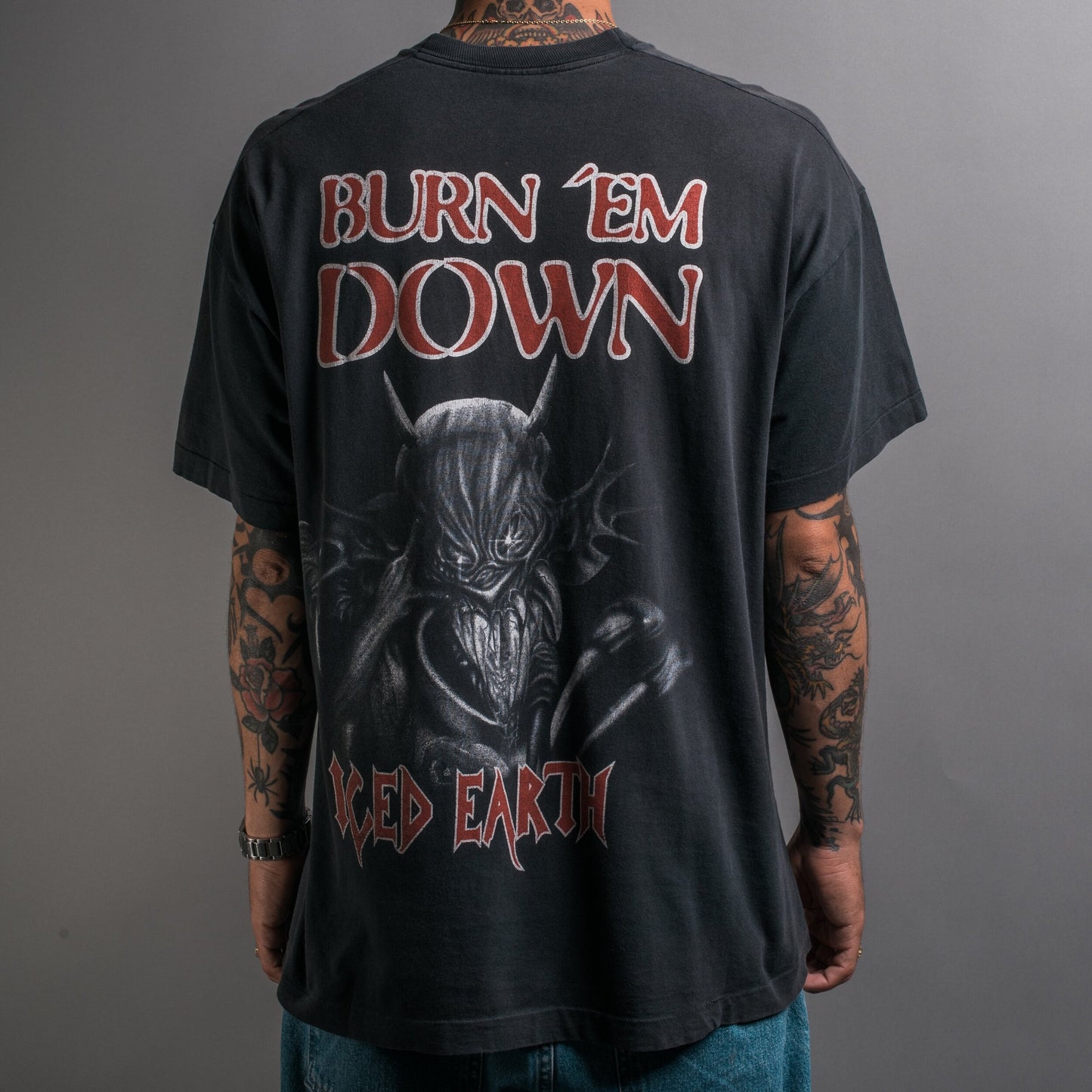 Vintage 90’s Iced Earth Burn ‘Em Down T-Shirt