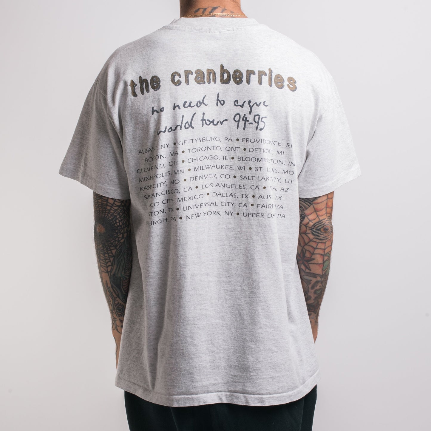 Vintage 1994 The Cranberries No Need To Argue Tour T-Shirt