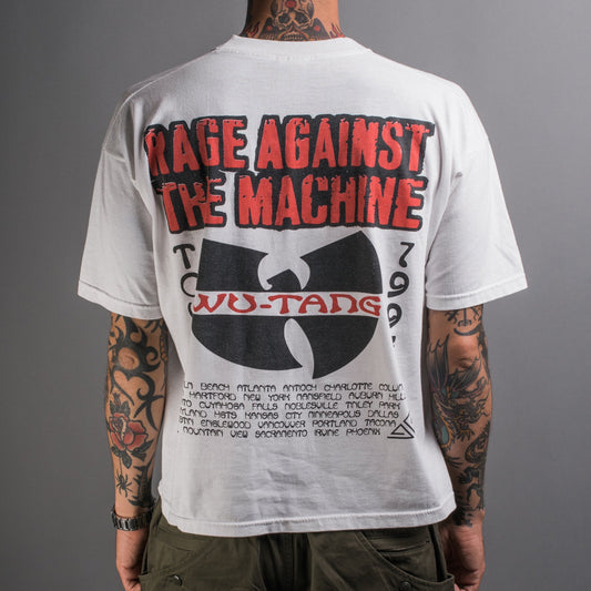 Vintage 1997 Rage Against The Machine/Wu-Tang Clan Tour Boot T-Shirt