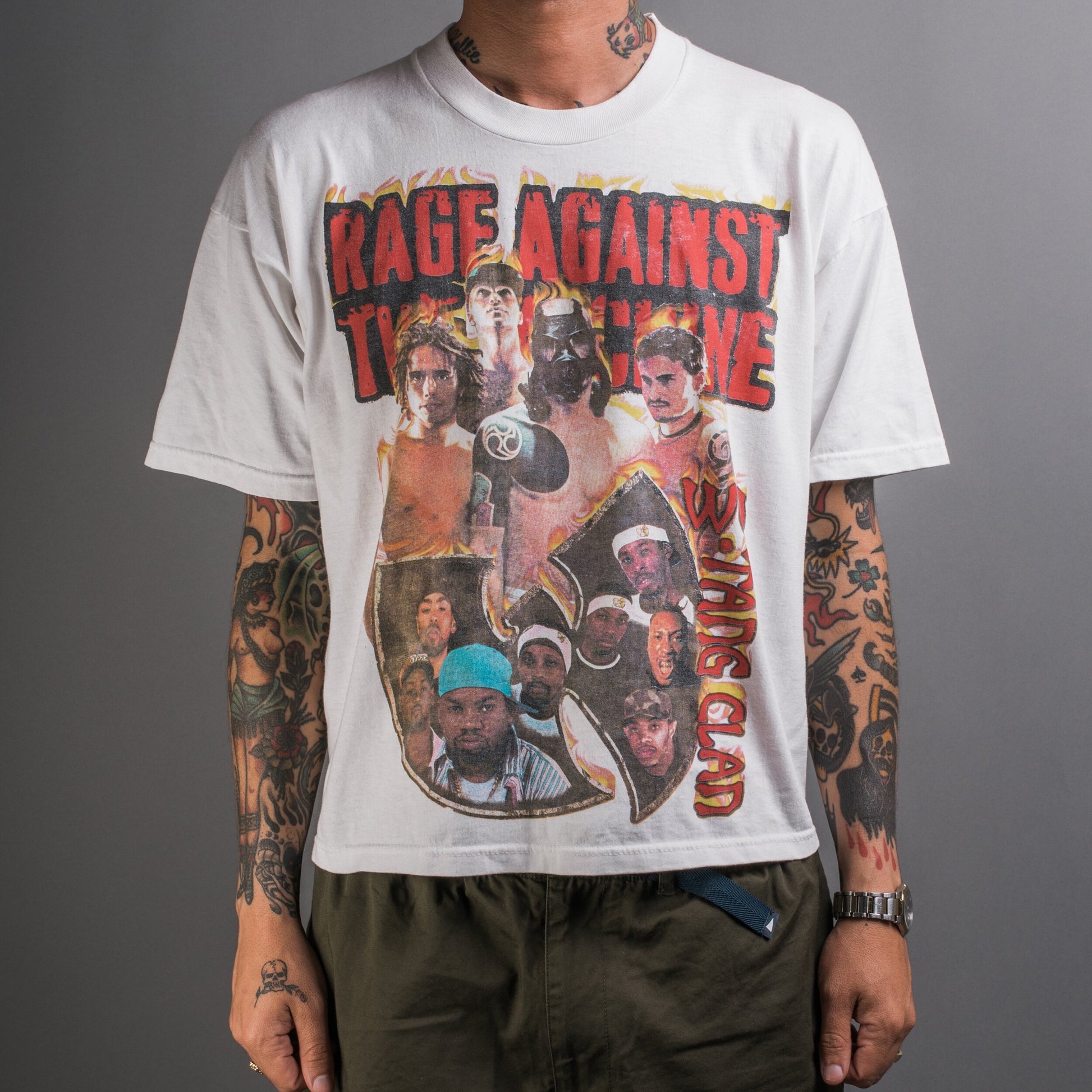 Vintage 1997 Rage Against The Machine/Wu-Tang Clan Tour Boot T